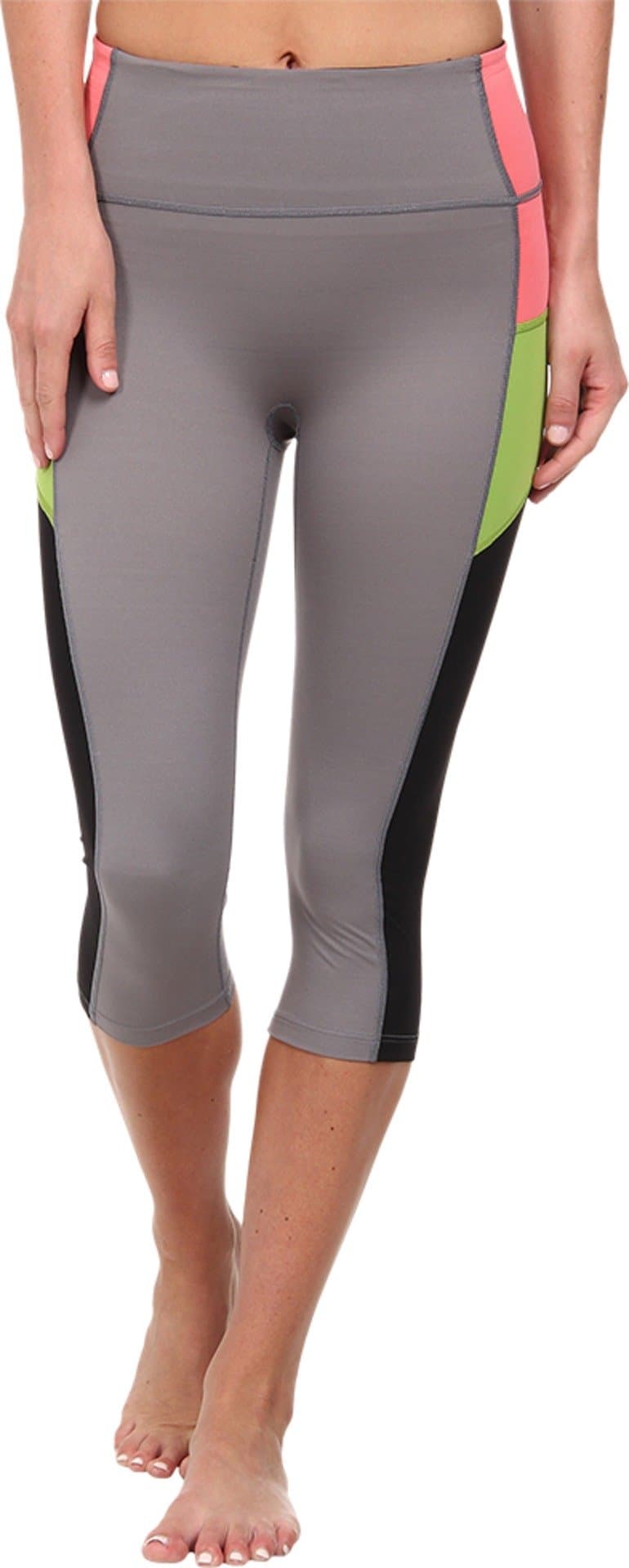 SPANX Color Block Compression Knee Pant (SA0515) XL/Cool Gray/Black