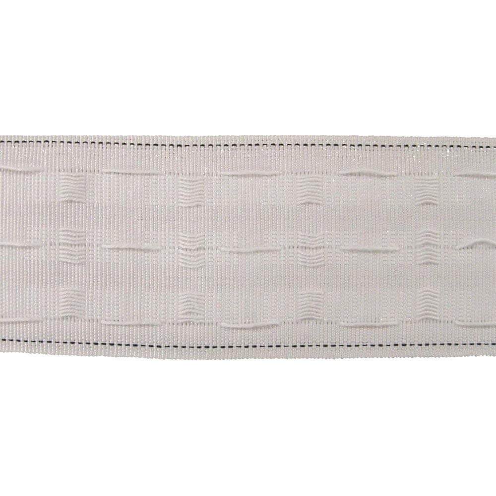 3" White Pencil Pleat Curtain Header Tape Sold in 10 Metre Lengths