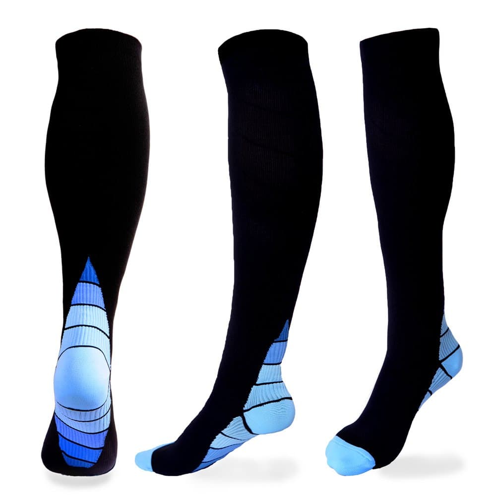 Calves Kelson (1/2pairs) Compression Socks for Men&Women (20-30 mmhg) Best Graduated Athletic Fit for Running, Nurses,Shin Splints,Flight Travel&Maternity Pregnancy-Boost Stamina.Circulation&Recovery