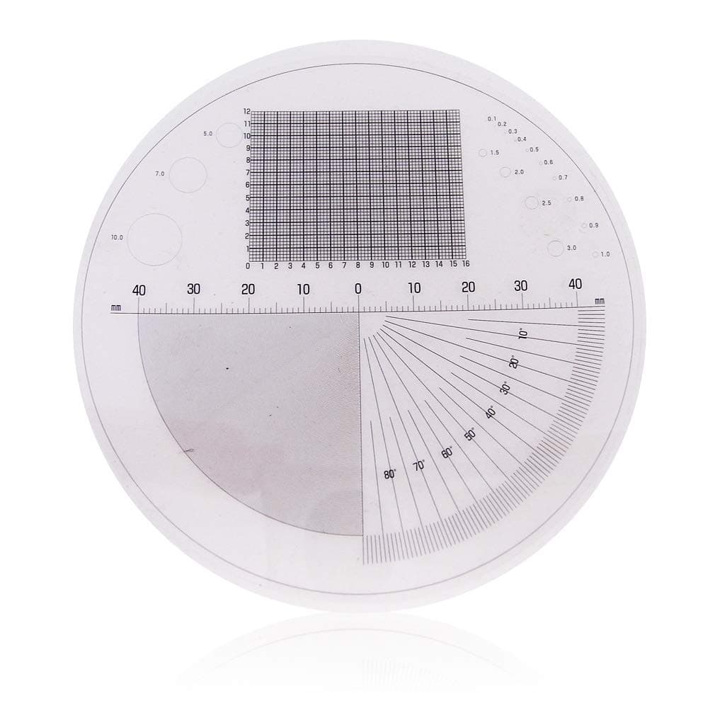 3R Measuring Scale Sheet for Magnifying Glass and Microscope 【Scale Sheet Only】 - 1 Pack