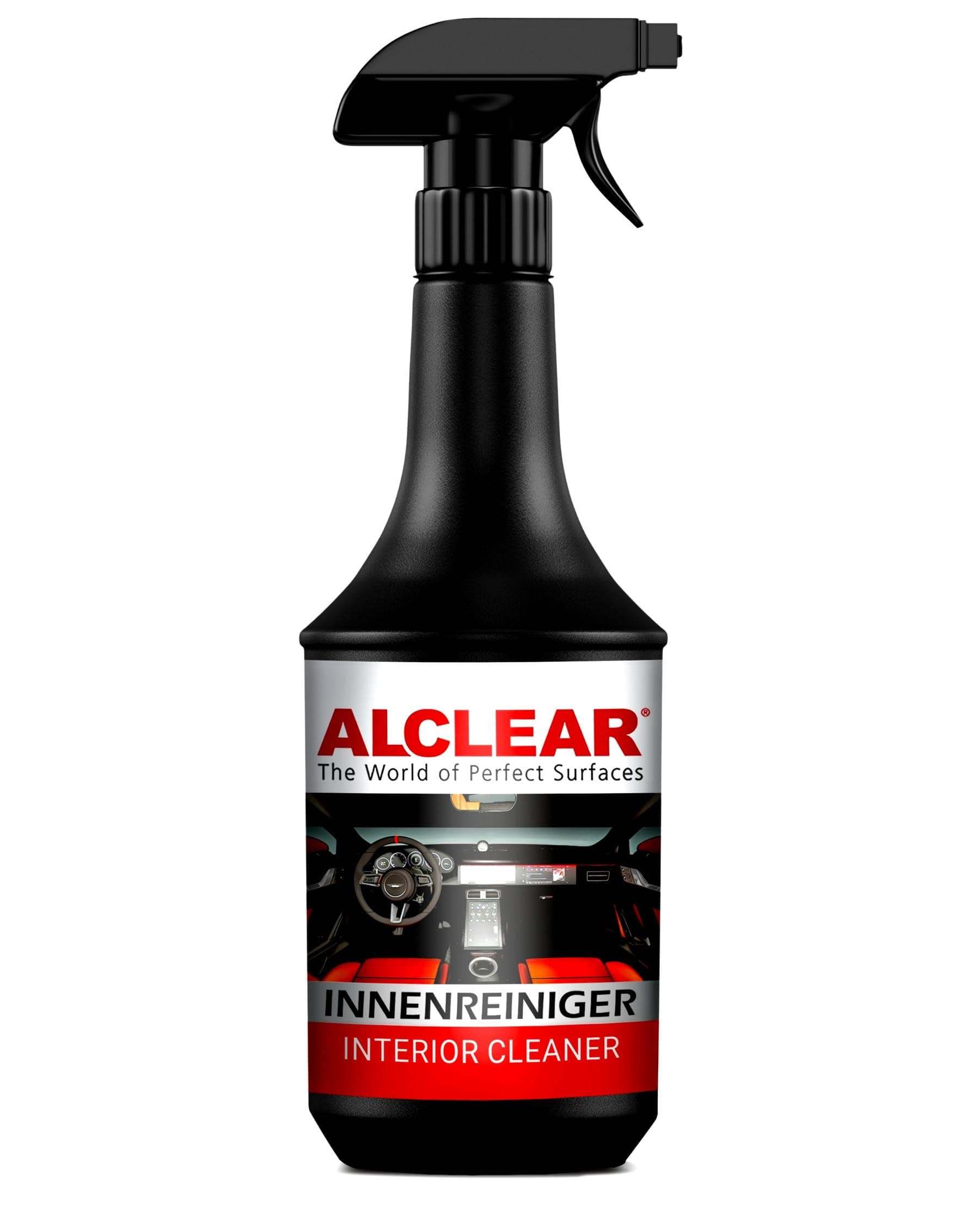 ALCLEAR 721IR Interior Cleaner Spray, Car Interior Cleaner for Cockpit, Upholstery, Faux Leather & Display, Gently Cleans, Odorless, for Vehicle Care & Conditioning - Made in Germany