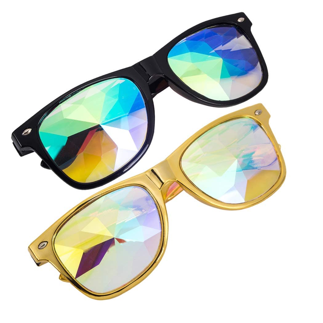Careonline Festivals Kaleidoscope Glasses Rainbow Prism Sunglasses Goggles