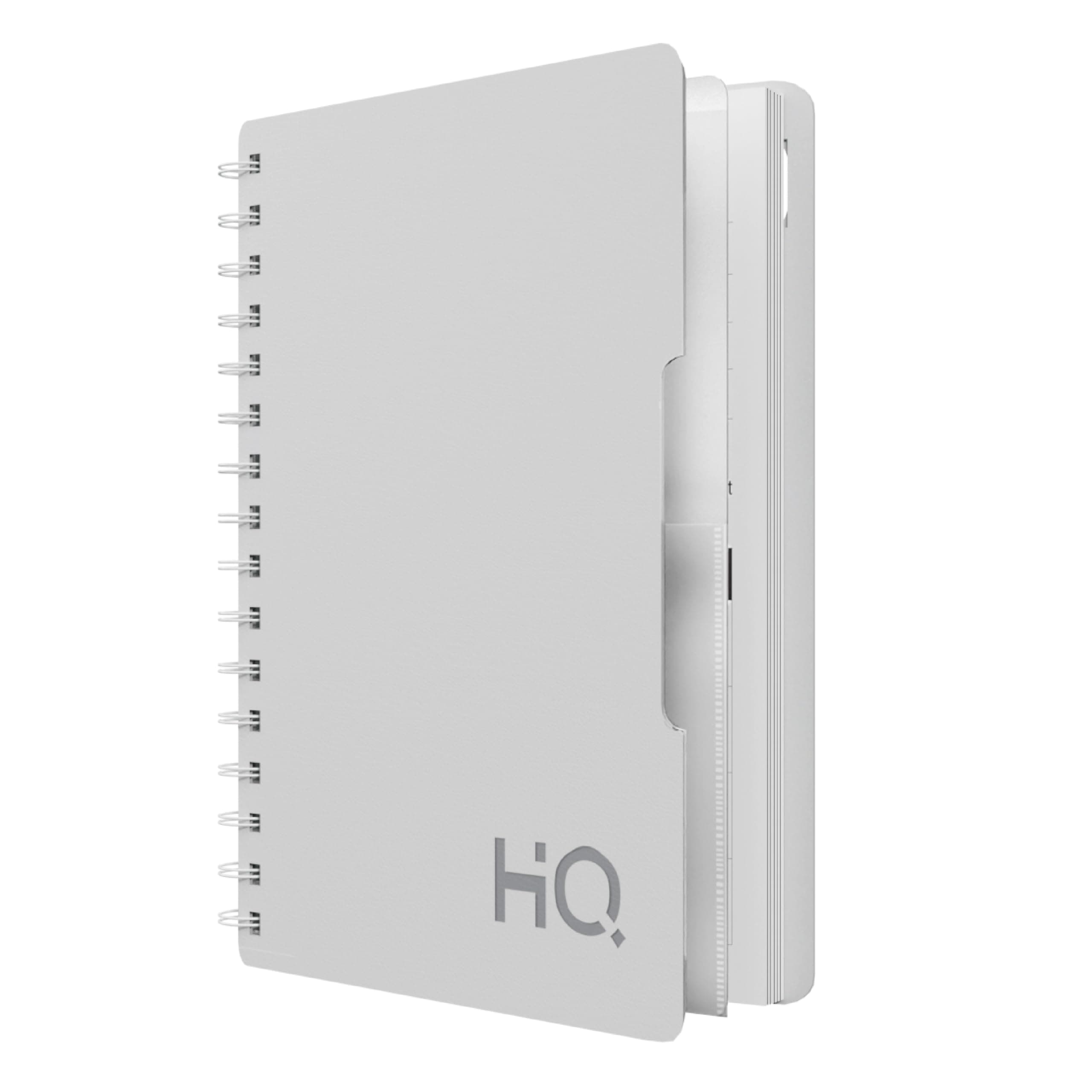 YOUVA Navneet HQ | Wiro Bound |Single Subject Book |14.8x21 cm |Single Line |160 Pages |Grey
