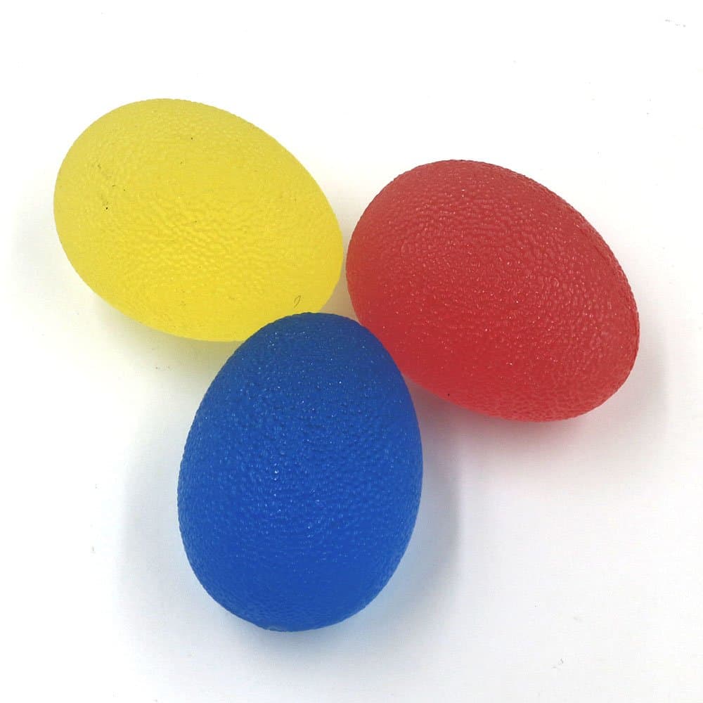 Silicone Grip Balls,EOVAS® Restore Hand Therapy Exercise Ball Kit Egg Shape Silicone Hand Grippers Grips Hand Relax Massage Exerciser
