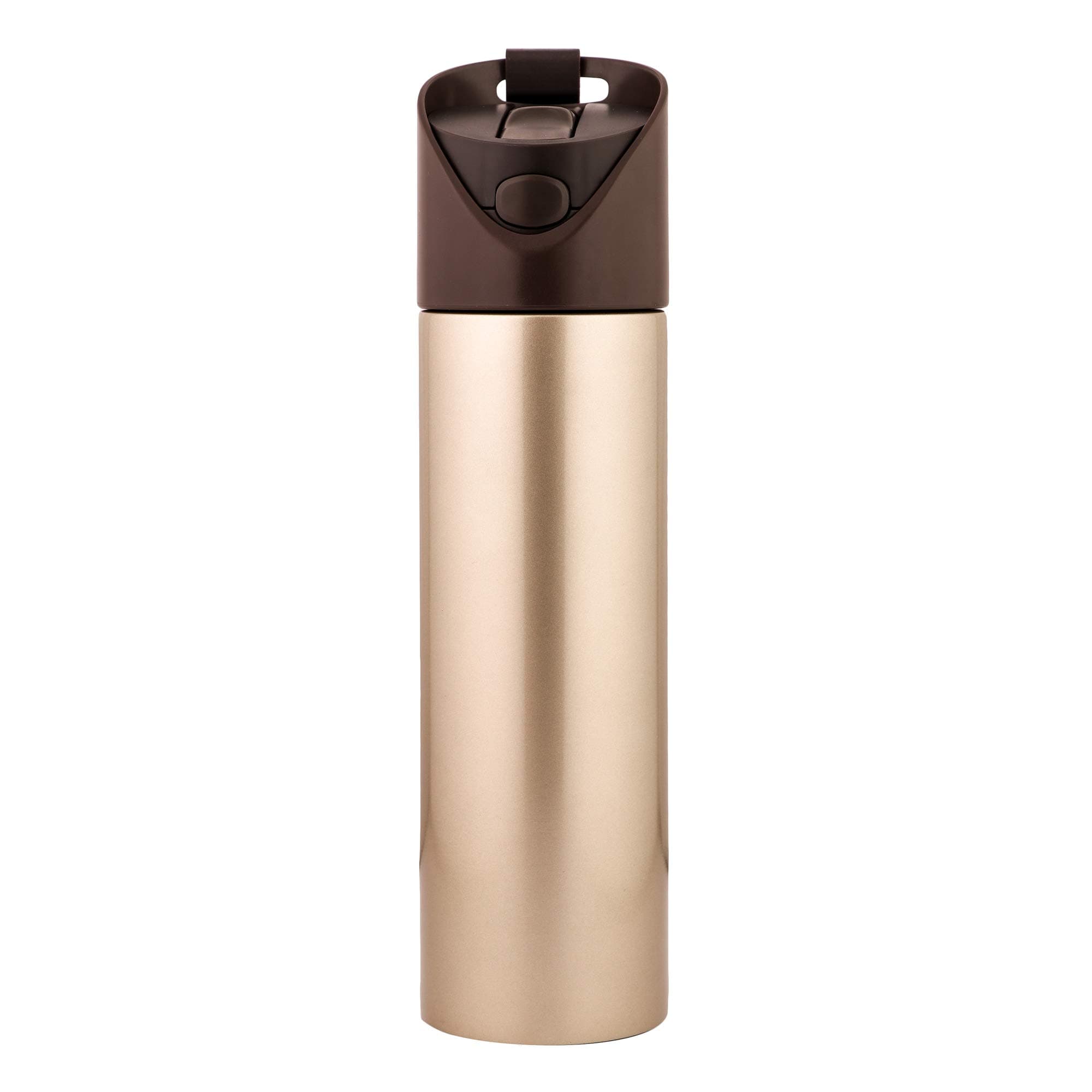 Icy Shots Easy Sip Spill Proof Stainless Steel Thermos Flask, Vacuum Insulated Kids Sipper Water Bottle for School Sports & Gym - Hot and Cold Thermosteel Flasks with Straw, 600 ml (Golden Yellow)