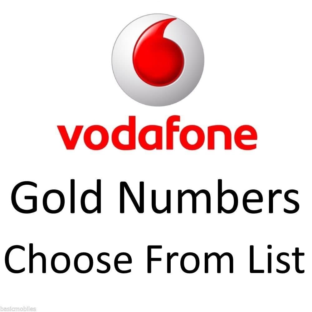 VODAFONE GOLD NUMBER VIP BUSINESS EASY MOBILE PHONE NUMBER DIAMOND PLATINUM SIM CARD