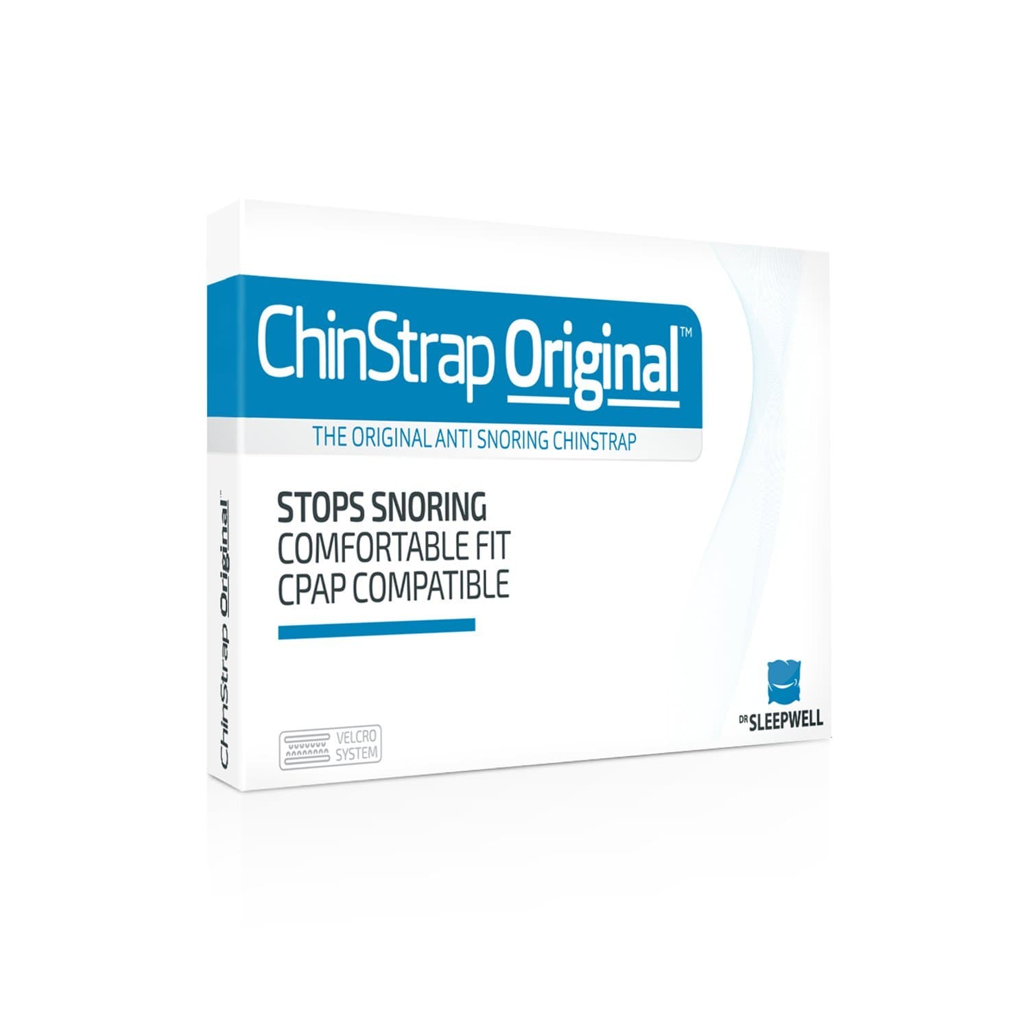 Snore Stopper - Stop Snoring with this Chin Strap Original by Dr Sleepwell [Large Format] - Anti Snoring Agent to Prevent Snoring - Better Alternative to Nose Plaster Nose Peg Stop Snoring Ring Cushion and Snoring Bar - Snore Stopper Recommended by Experts - Improved Second Skin Comfort