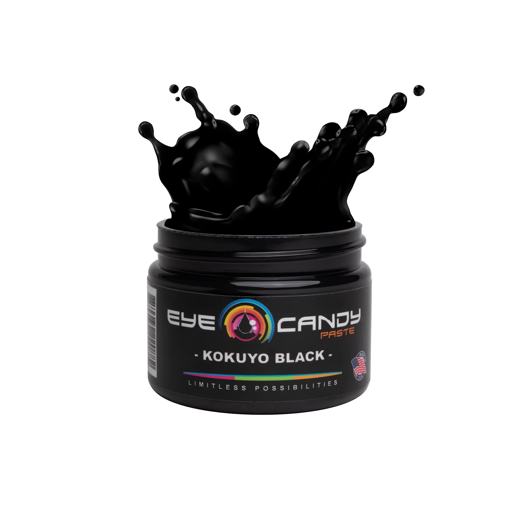 Eye Candy Black Resin Pigment Paste Kokuyo Black (2 oz Paste) | Highly Pigmented, Ultra-Fine, Versatile for Multiple Epoxy Resin Applications, and Customizable Colors