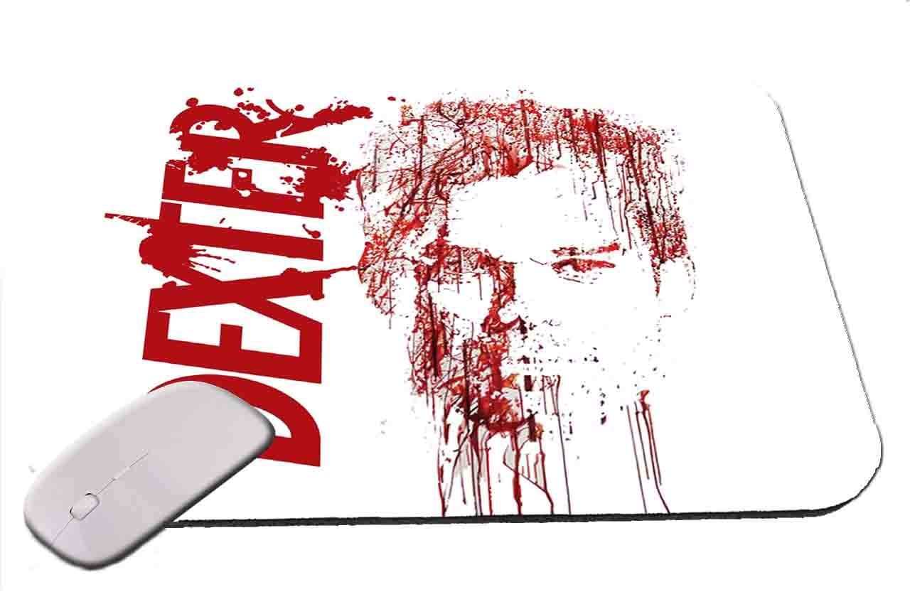 Dexter Morgan Blood Spatter Face and Logo Mouse Pad