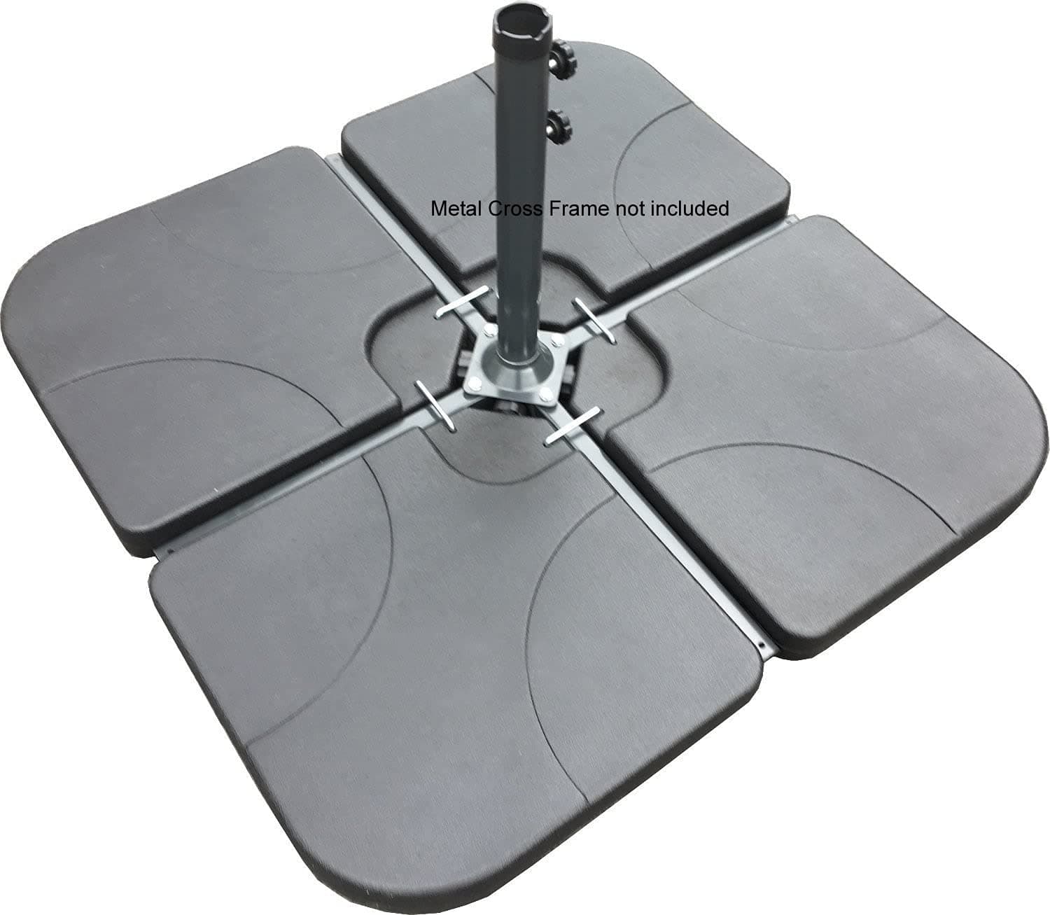 SET OF FOUR WEIGHTS - PARASOL BASE STAND WEIGHTS FOR BANANA HANGING AND CANTILEVER UMBRELLA PARASOLS