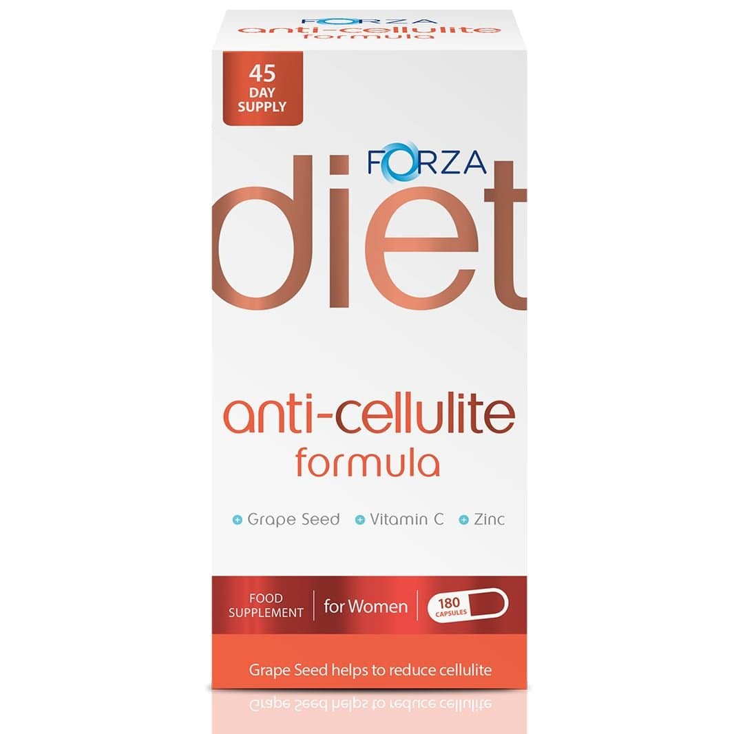 FORZA Diet Anti-Cellulite Formula with Grape Seed - 180 Capsules (45 Day Supply)