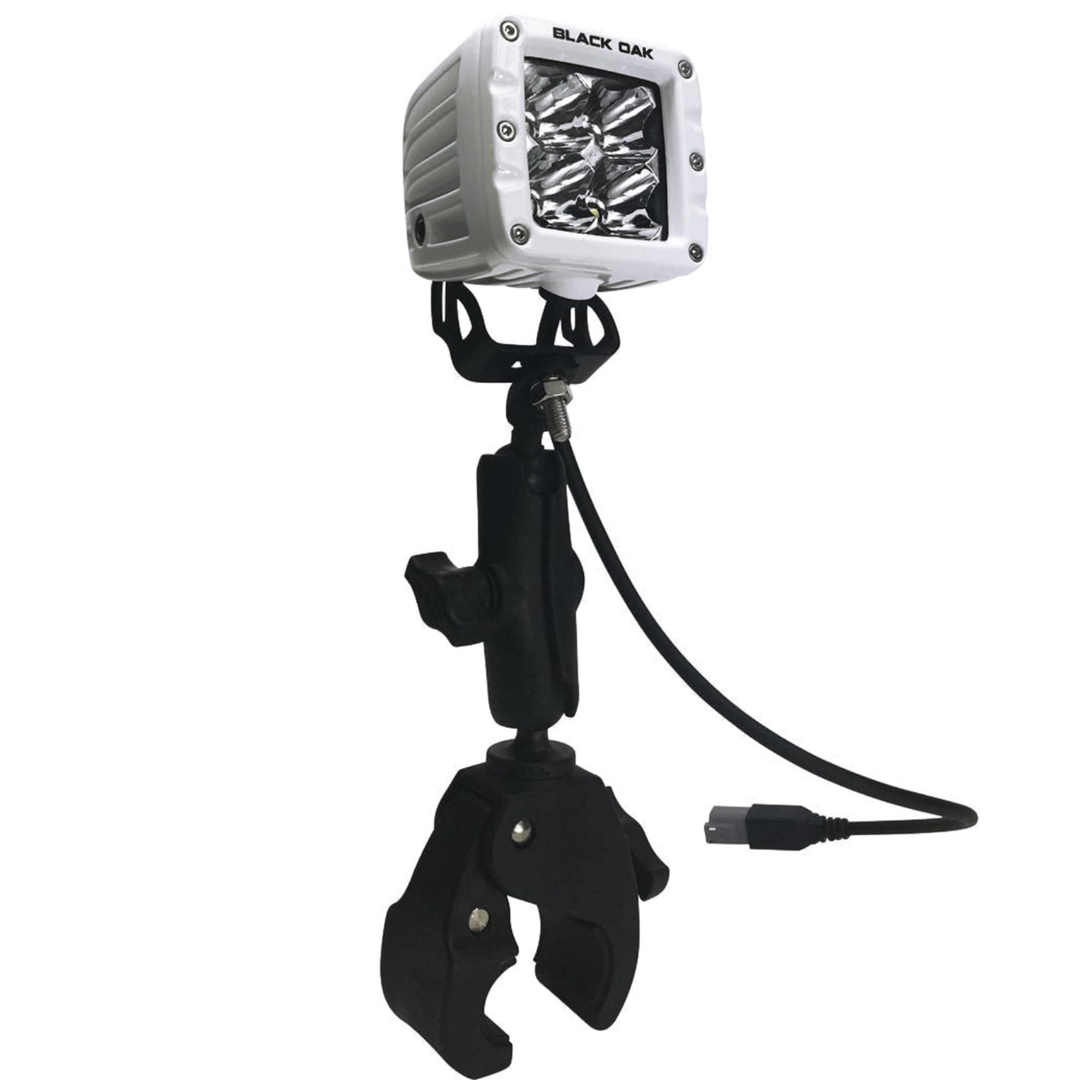 Black Oak LED Pro Series 3.0 Marine 2 Inch POD Light: Flood/Spot 40W XM-L2| Waterproof Lighting for Offroad Trucks, Jeep, ATV, UTV, Boats (Spot with Mount, 1 Pack)