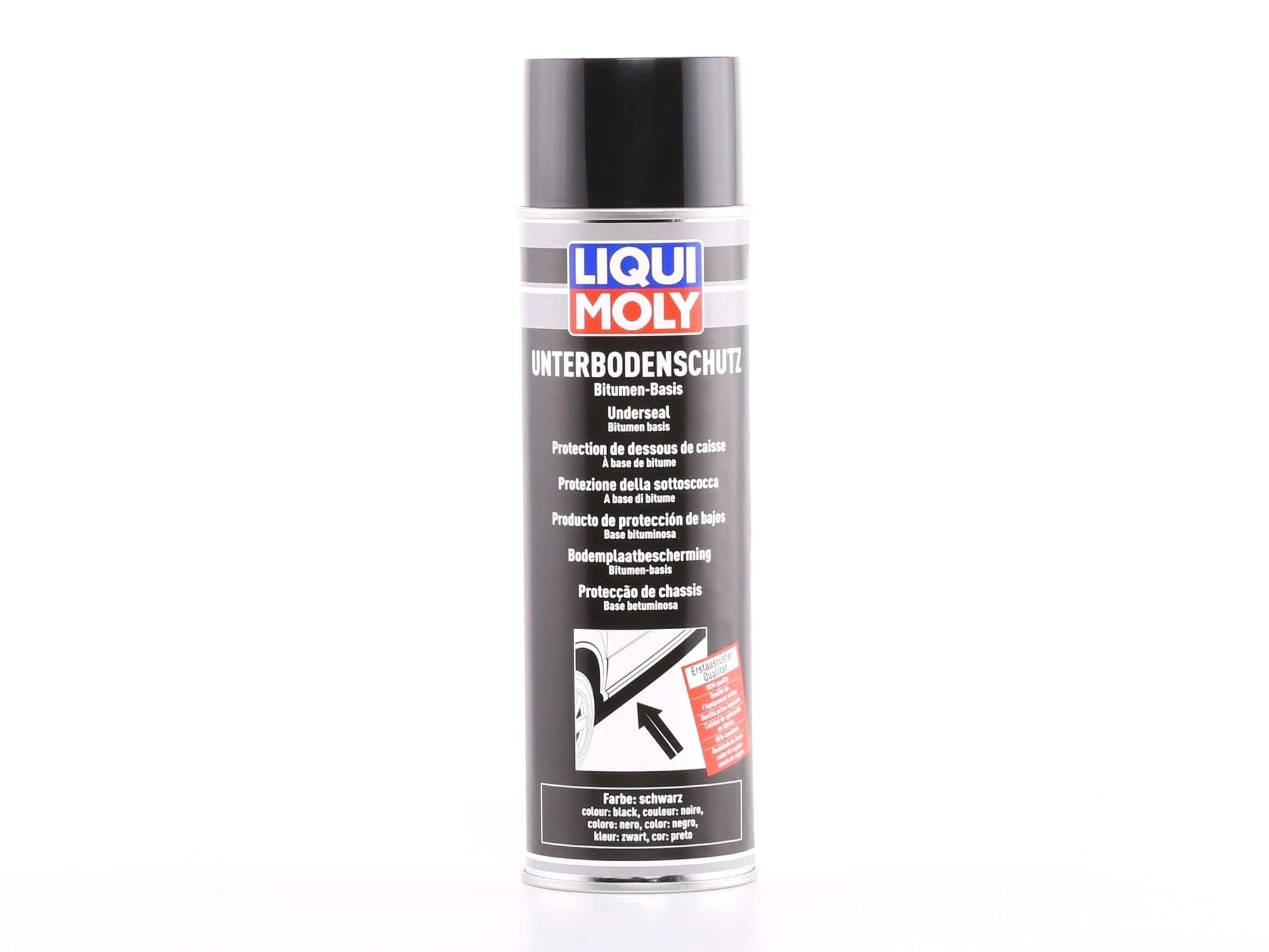 Underseal Bitumen, black (Spray) | 500 ml | Body protection | Underbody protection | SKU: 6111