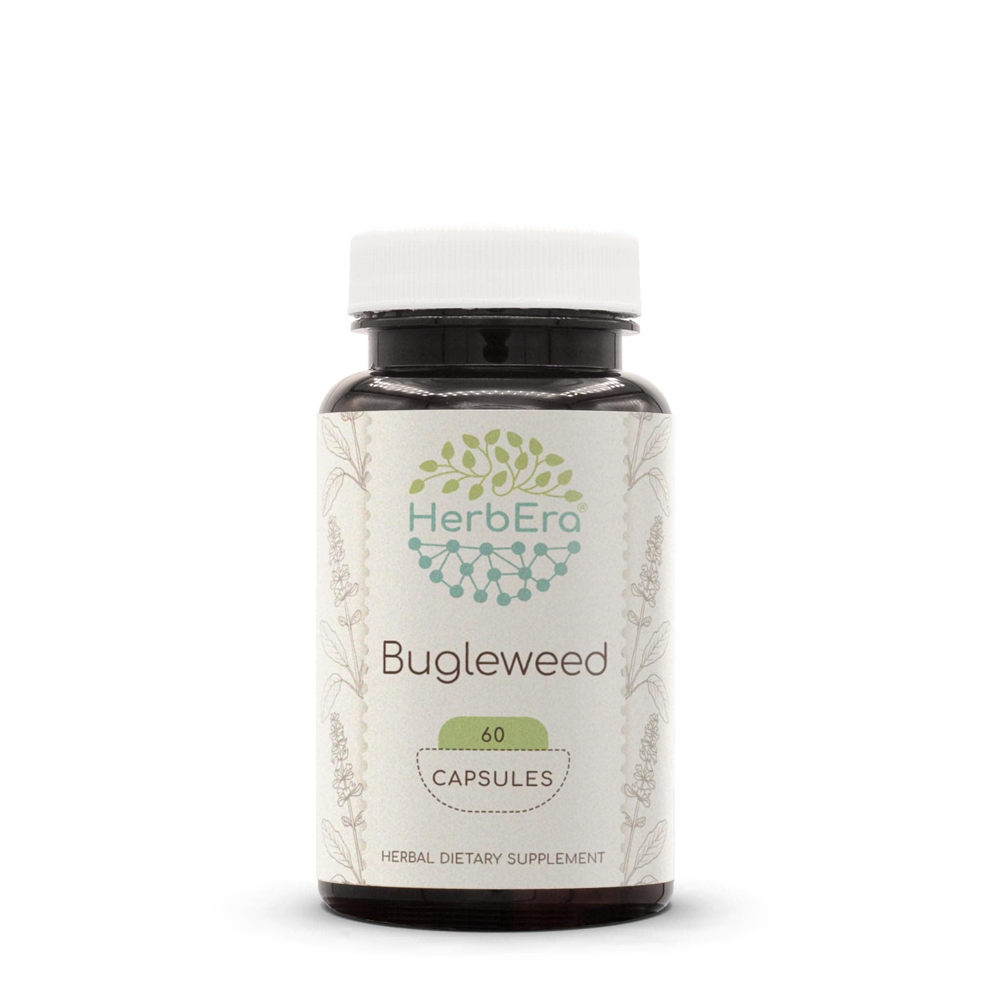 HerbEra Bugleweed 60 Capsules, 300 mg, Made with Bugleweed (Lycopus Virginicus) Dried Herb (60 Capsules)