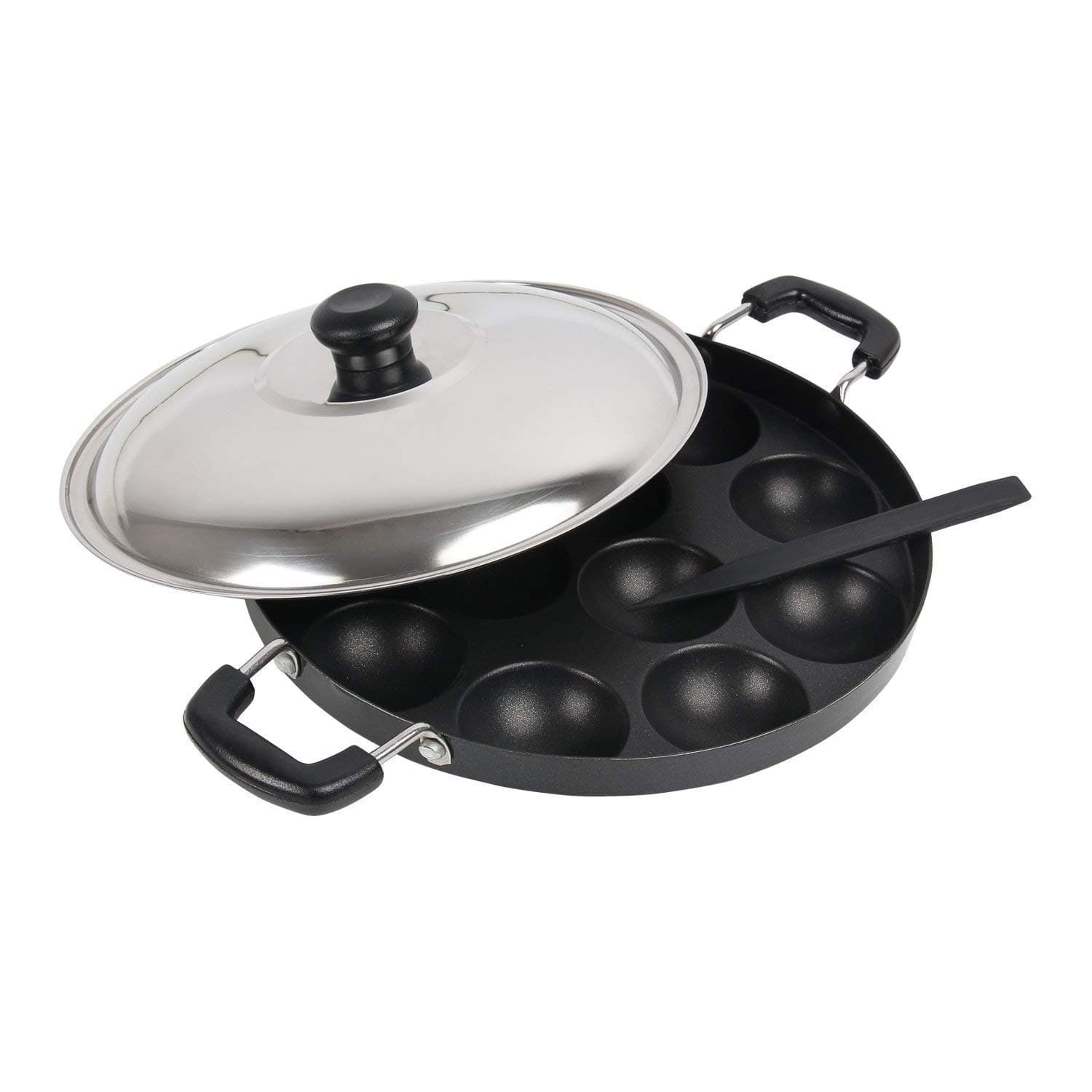 Eazygrill Non Stick 12 Cavity Pan, Black