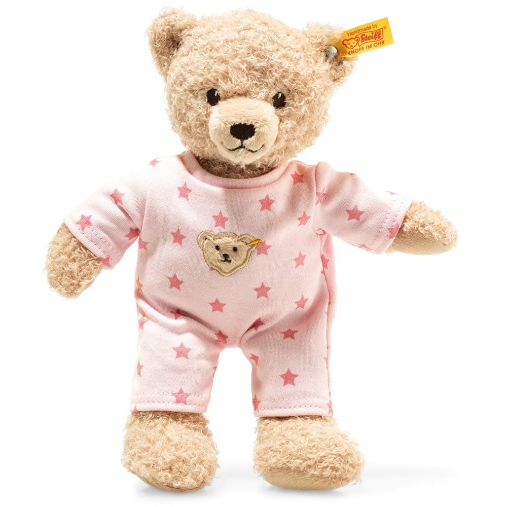 Teddy and Me Bear Girl Baby with Pyjama, 25 cm, Beige/Pink