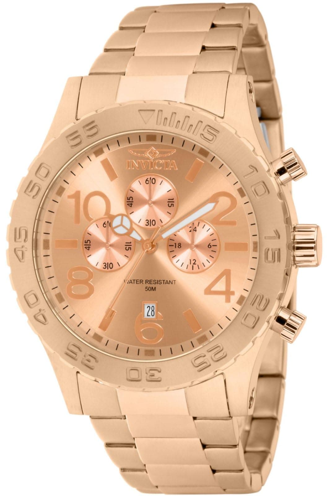 Men's 1270 Specialty Chronograph Gold Dial 18k Gold Ion-Plated Stainless Steel Watch