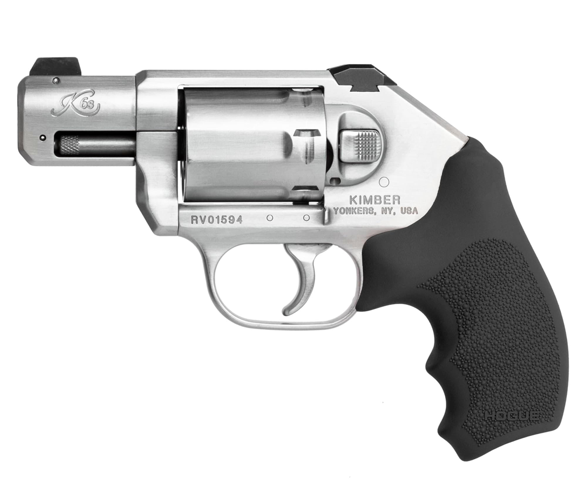 Hogue OverMolded Rubber Grip for Kimber K6s DA/SA & DAO Bantam Monogrip, Black - 41000