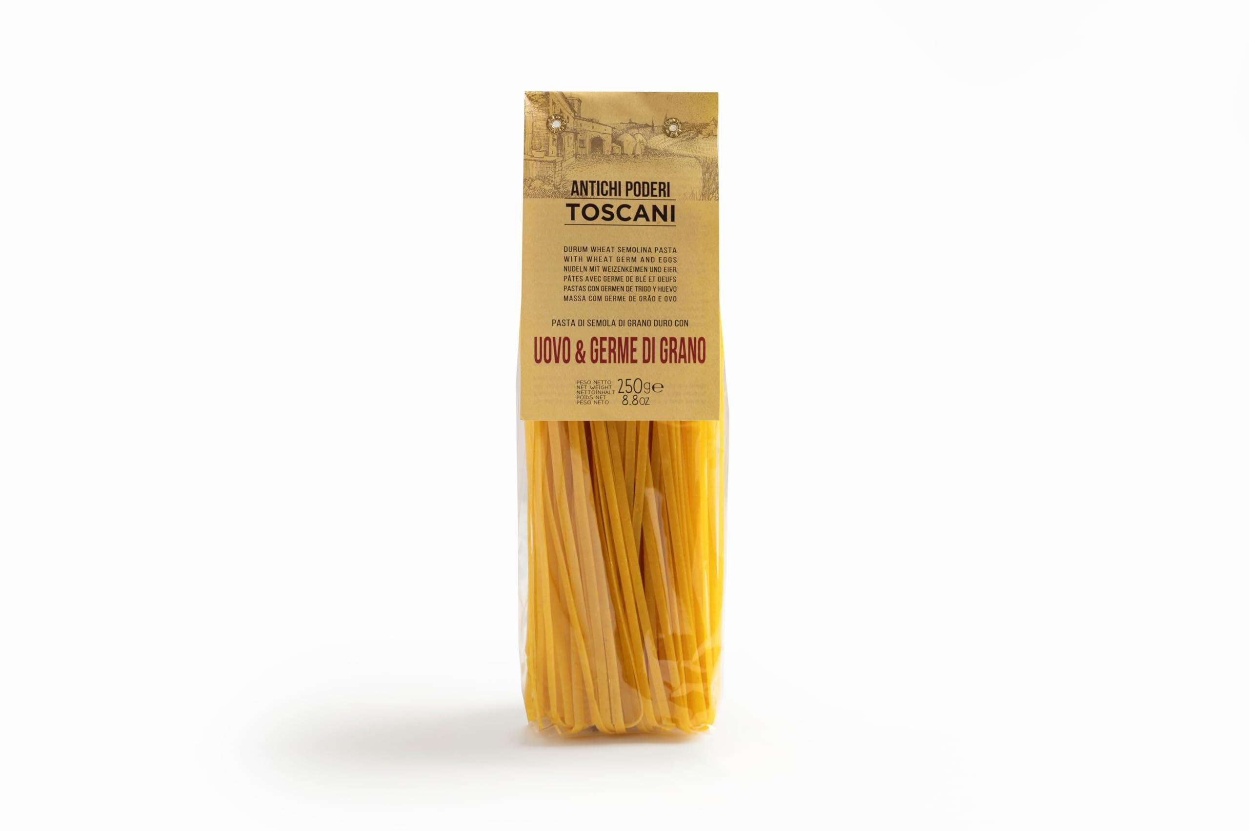 Pasta With Egg - Tagliatelle - Made with Durum Wheat Semolina - 250 Gr