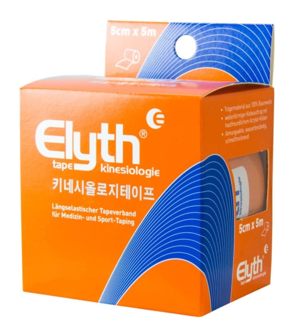Elyth S kinesiology tape 5 cm x 5 m, sports taping according to the kinesiological method of Kenzo Kase