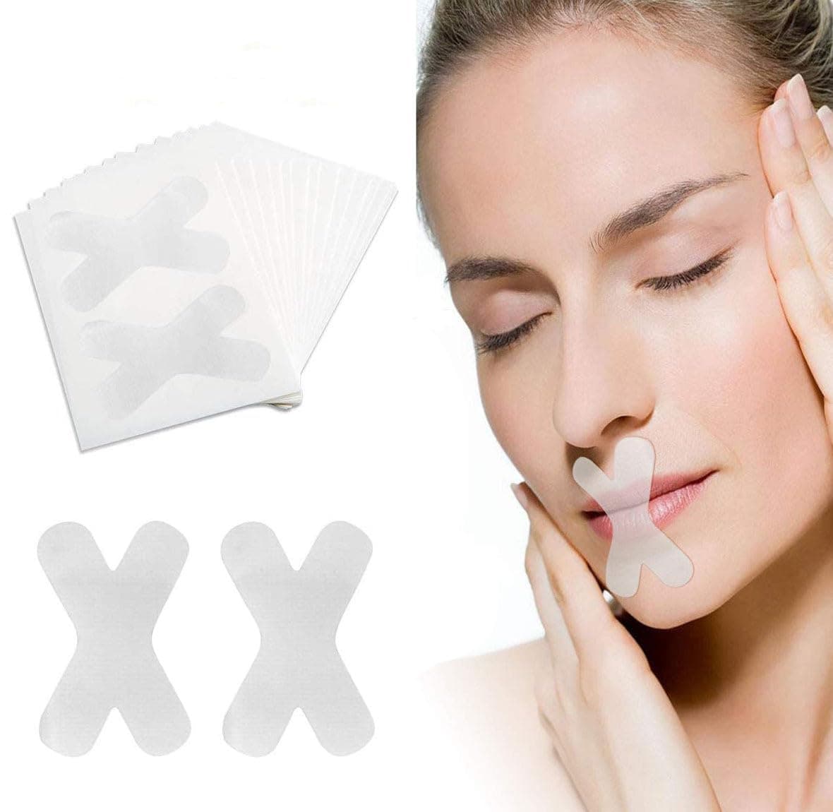 60 Pcs Sleep Strips,Anti Snoring Devices Advanced Gentle Mouth Tape for Sleeping Stop Snoring Mouth Tape for Better Nose Breathing Sleep Aids Mouth Sleep Strips for Snoring Reduction.