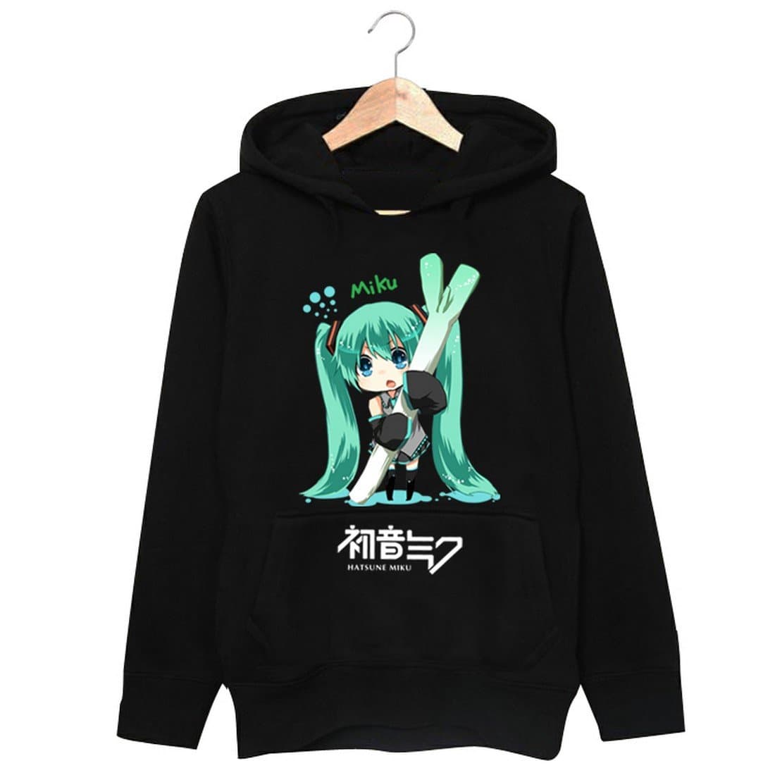 CosplaylandNew Vocaloid 2 Miku Hatsune Cosplay Costume Anime Long Sleeves Hat Hoodie