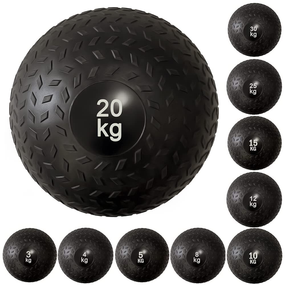 NORTHERN Fitness Slam Ball Weights Medicine Ball Heavy Duty Rubber Power Strength Training Fitness Gym Home Workout Equipment Core Ab Exercises Bootcamp MMA Boxing 3KG, 5KG, 10KG, 15KG, 20KG, 25KG