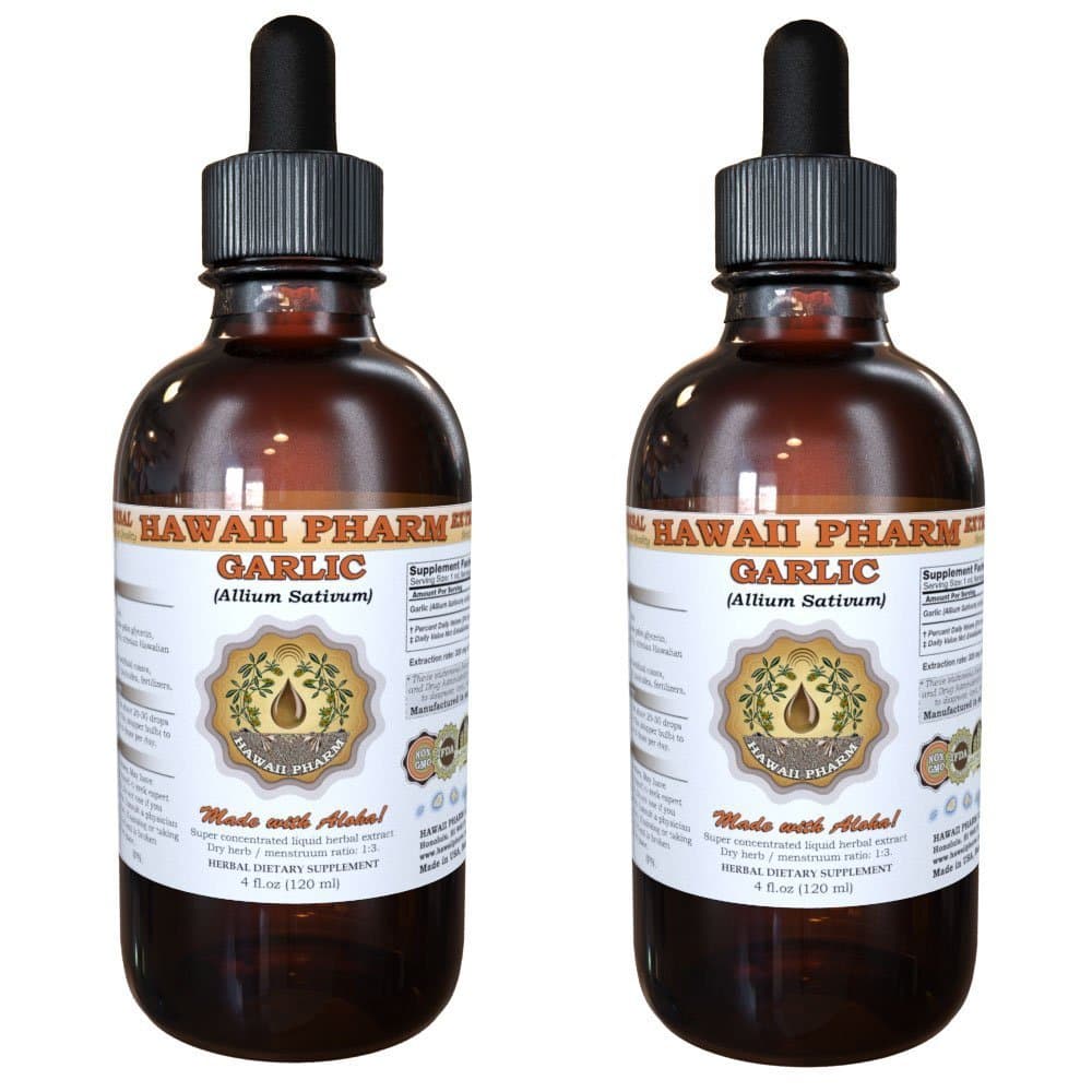 Hawaii Pharm Garlic (Allium sativum) Liquid Extract 2x2 Oz