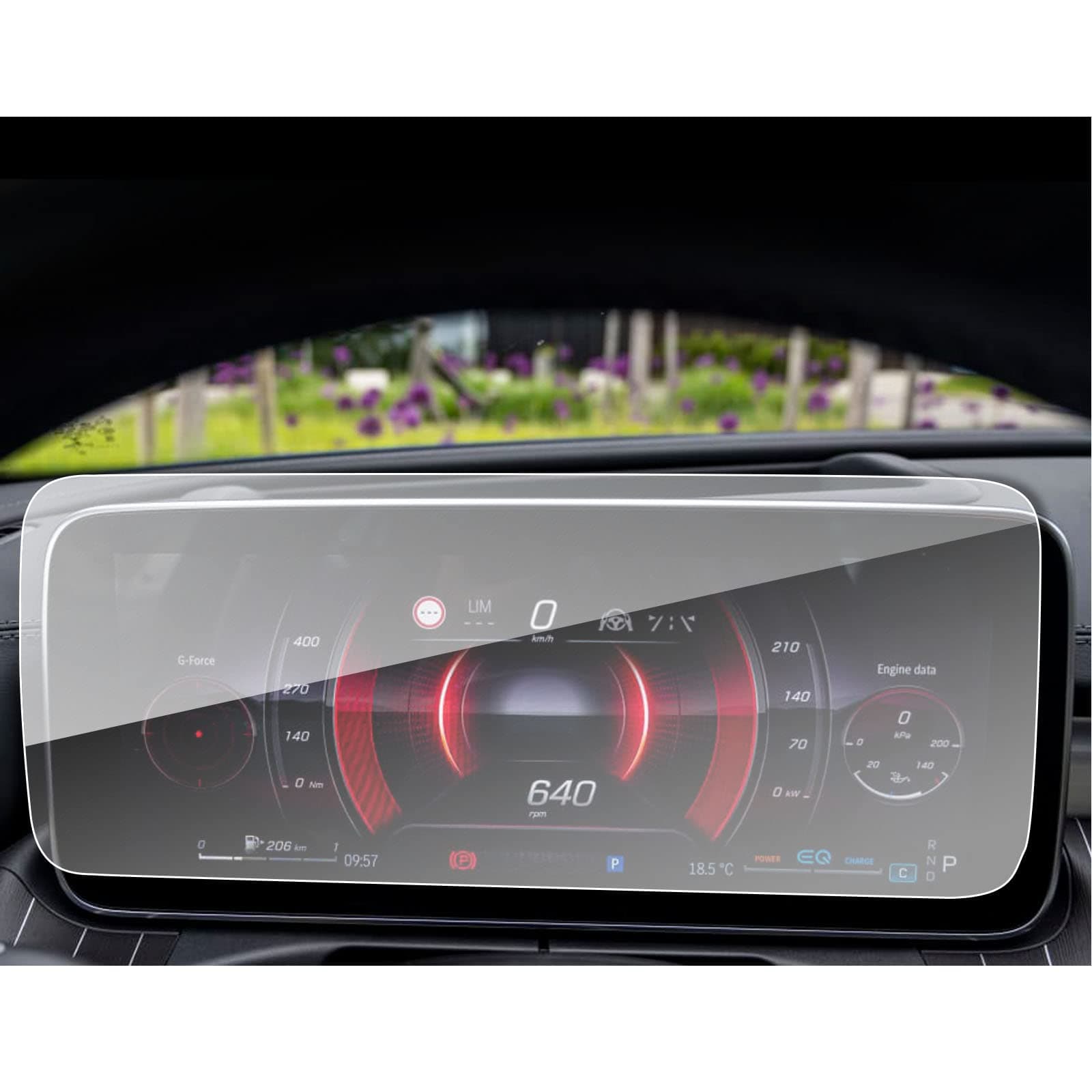 SXCY Fit for 2022 2023 2024 Mercedes Benz C-Class GLC-Class C300 Screen Protector 2021-2023 2024 C Class C300 Accessories 2023 2024 GLC-Class/C Class C300 Instrument Display Screen Protector 12.3 inch