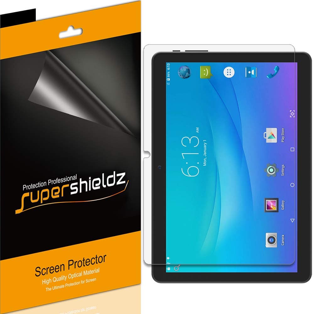Supershieldz (3 Pack) Designed for Onn 10.1 inch Tablet and Onn Tablet Pro 10.1 inch (Model 100003562) Screen Protector, High Definition Clear Shield (PET)