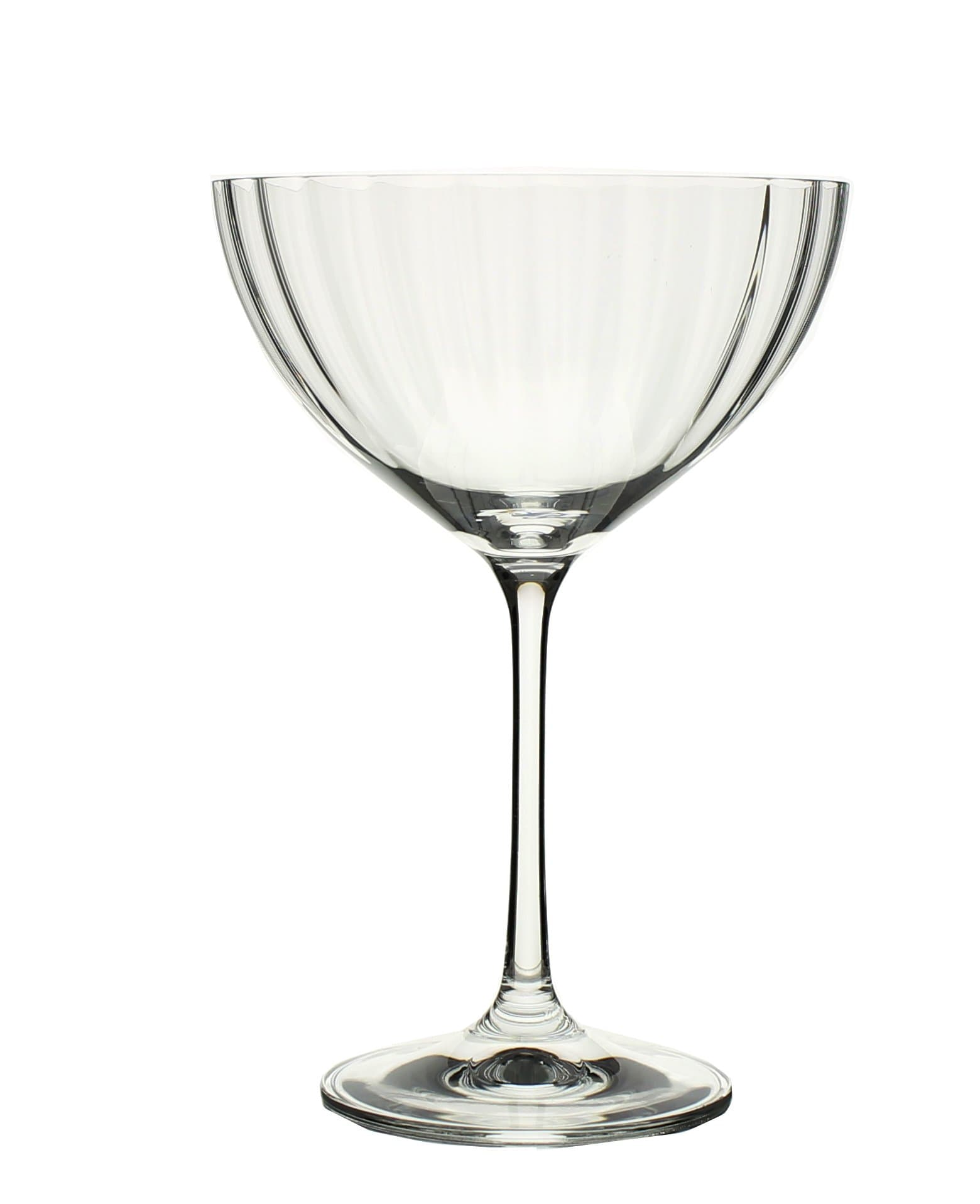 David Shaw BC722-340 Bohemia Waterfall Cocktail Coupe Glass, Set of 6, 340ml/12 oz