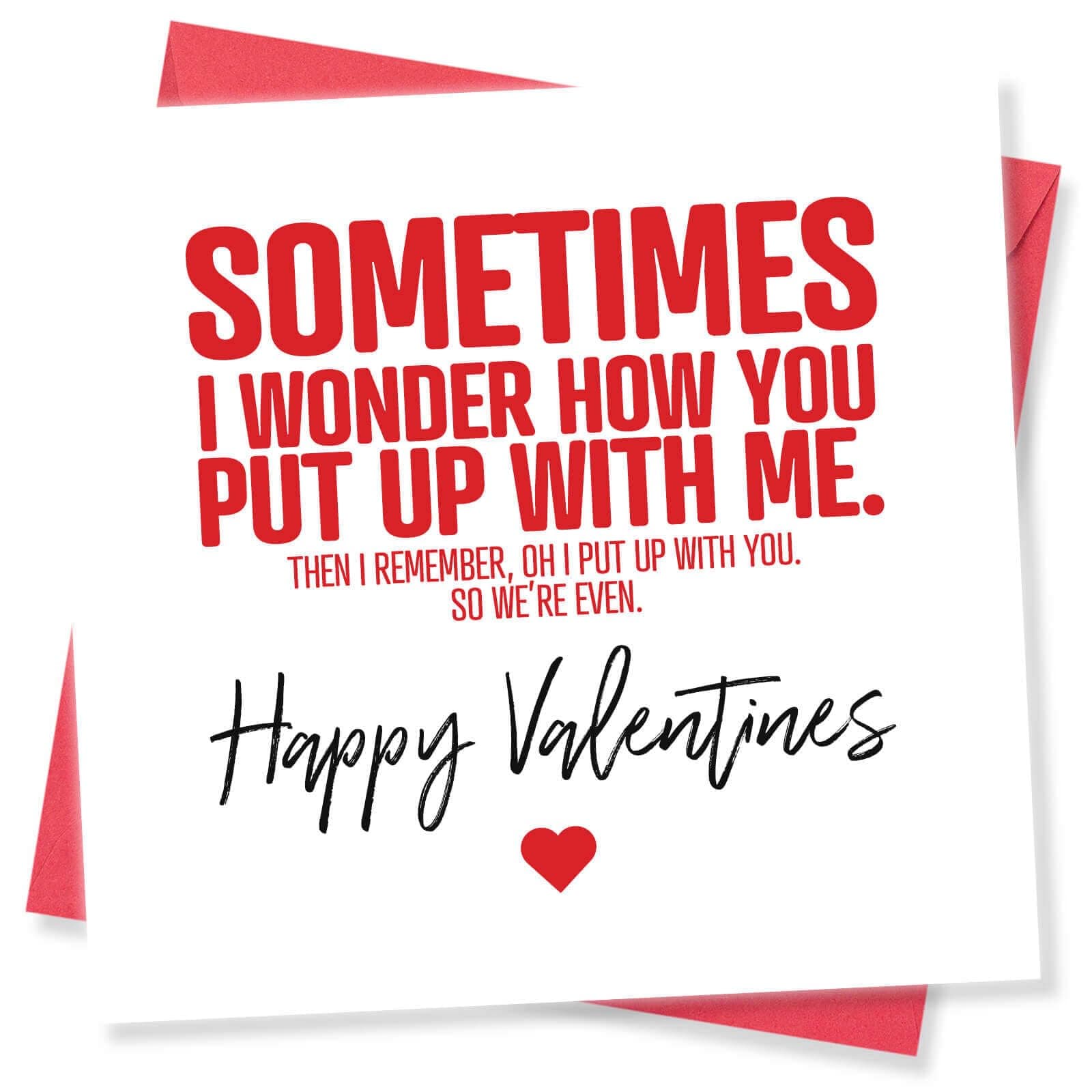 Funny Valentines Card – Valentines Card for Him or Her – Cheeky Valentine’s Day Card for Couples, Husband or Wife – Made in UK