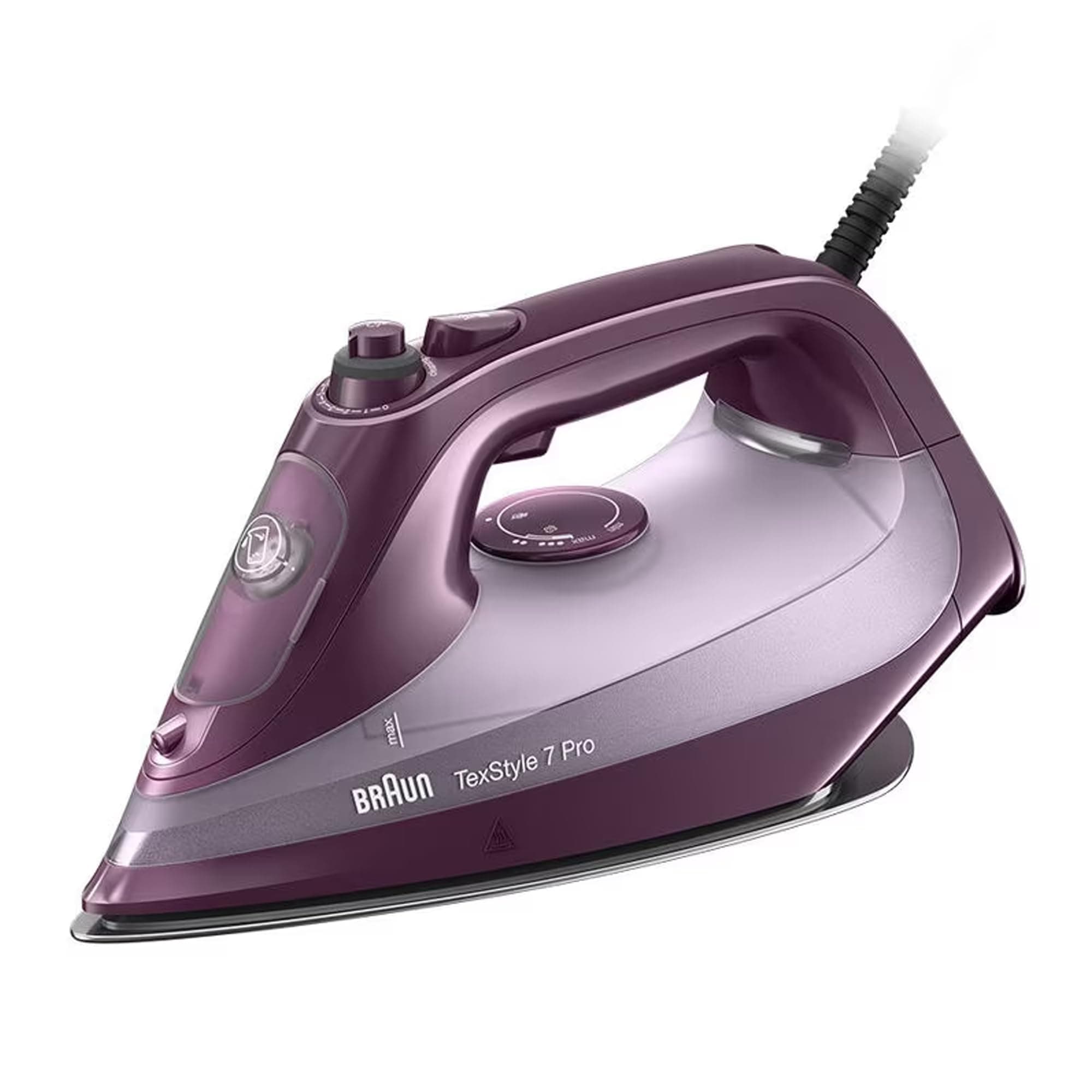 TextStyle 7 Pro Steam Iron, first 3D BackGlide soleplate, 3100 Watts, 300ml Tank, Auto Shut off, Precision Tip, Anti-Drip Iron SI 7181 Violet