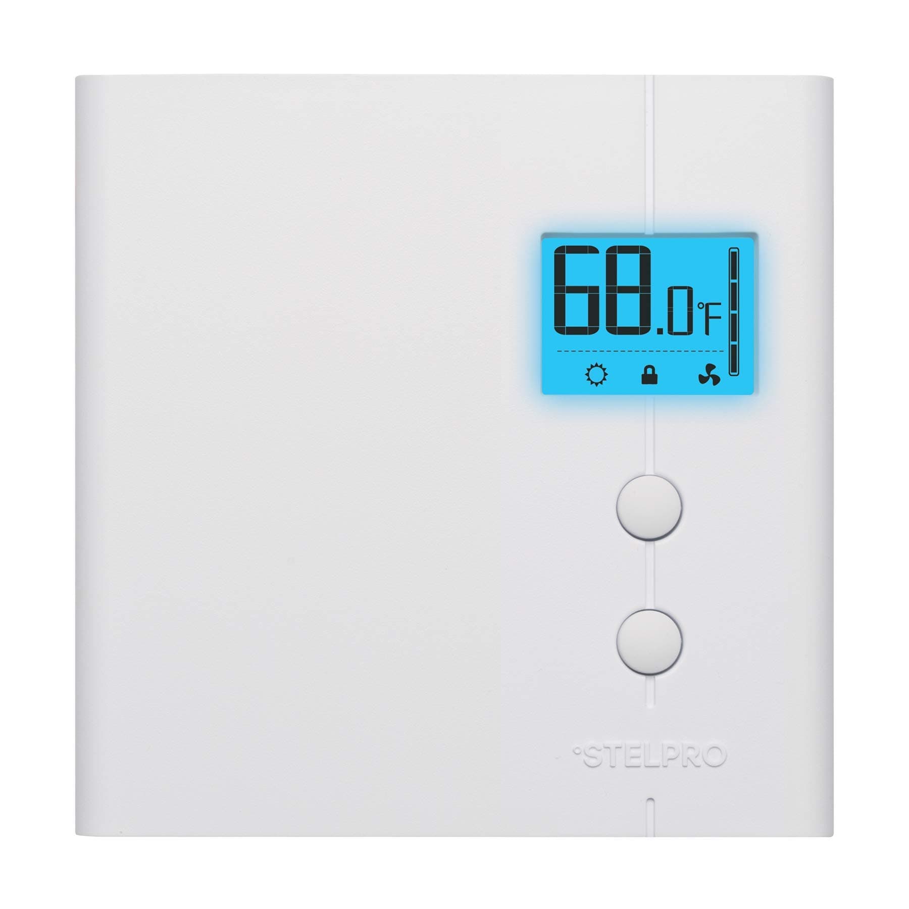 Stelpro STE402NPWB+ Line Voltage, Set Back Thermostat, 150 W to 1250 W @ 120 V, 300 W to 2500 W @ 240 V, White