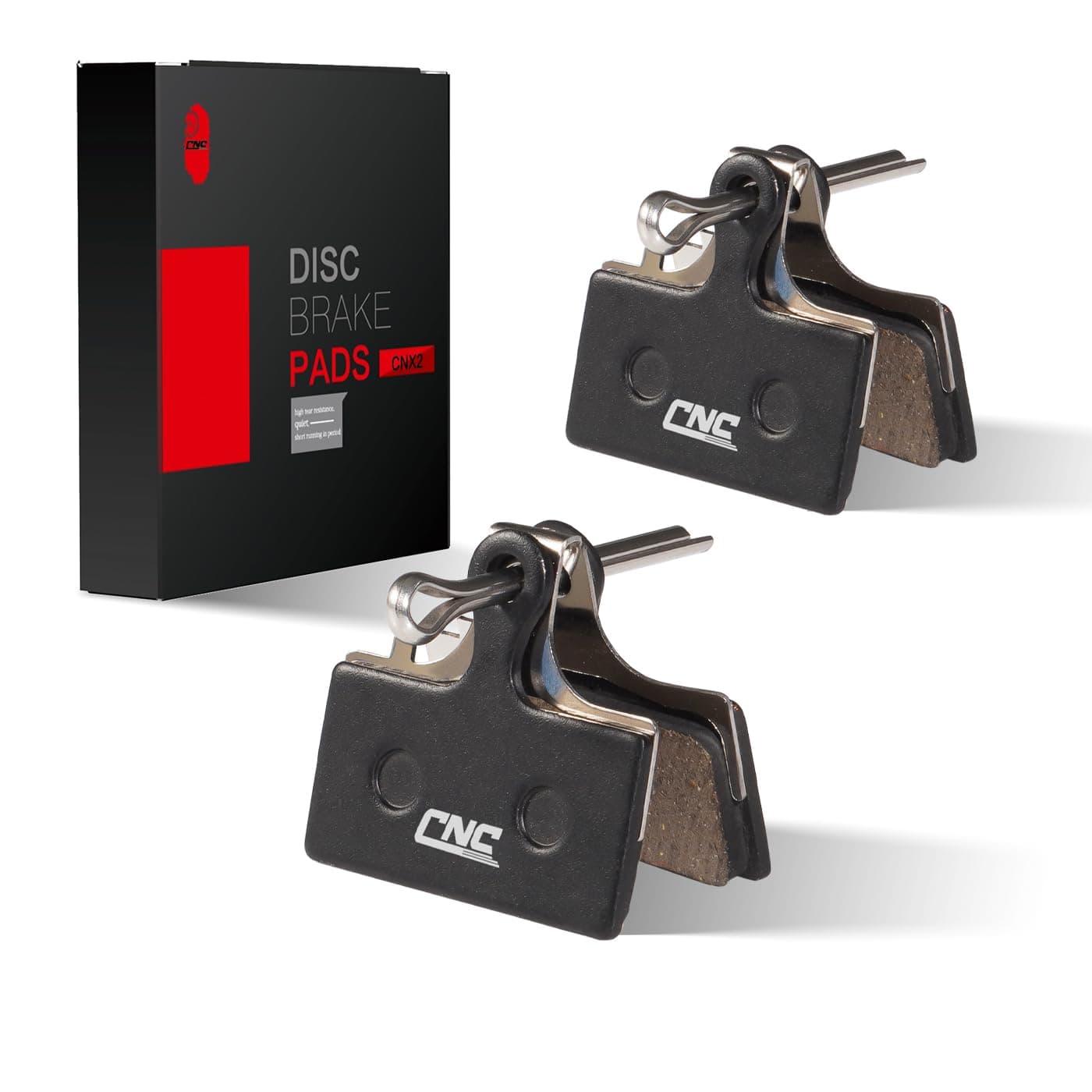 2 Pairs Bicycle Disc Brake Pads for Shimano Deore XT Br-M8000 M785 XTR M9000 SLX M7000 M675 M666, Resin Organic