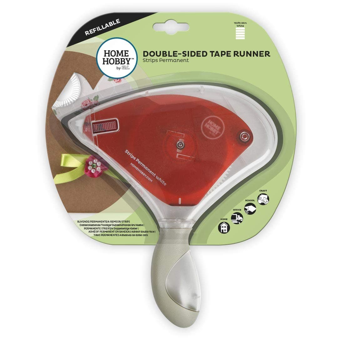 Scrapbook Adhesives by 3L 2000 3L Scrapbook Adhesives E-Z Runner Grand Permanent Refillable Adhesive Dispenser, 150 Feet (02000) , Red