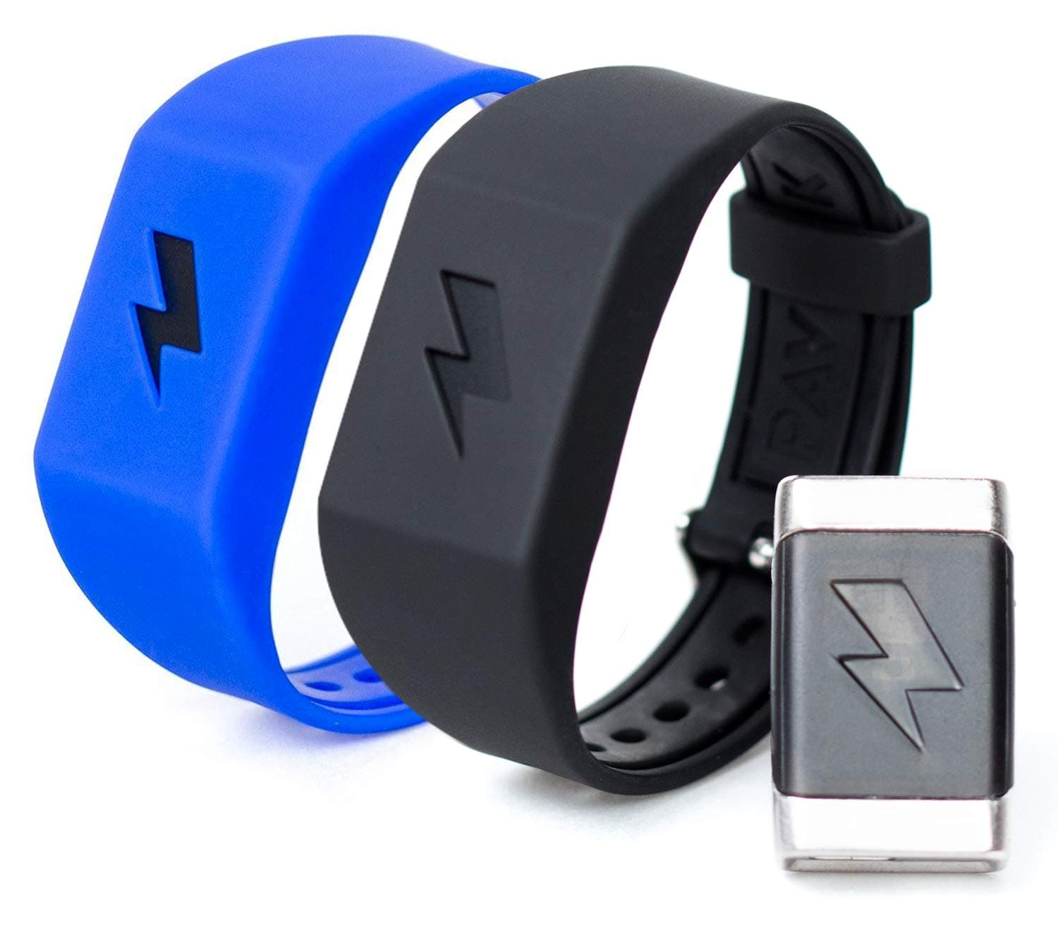 Shock Clock Wake Up Trainer with Additional Silicone Band (Blue) and Exclusive Habit Change eBook - Wearable Smart Alarm Clock - Never Hit Snooze Again