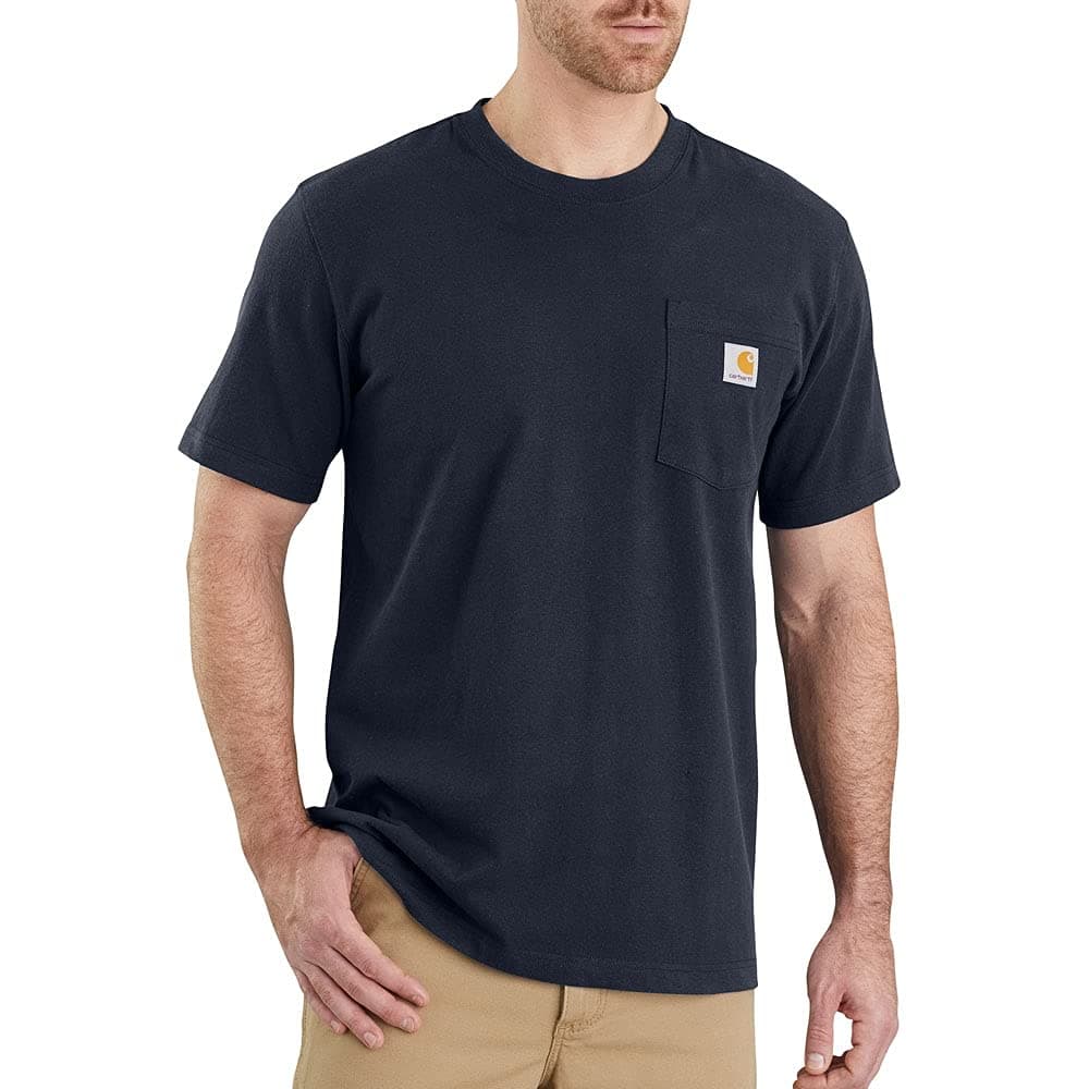Men's Relaxed Fit Heavyweight Short-sleeve Pocket T-shirt Work Utility T-Shirt (pack of 1)