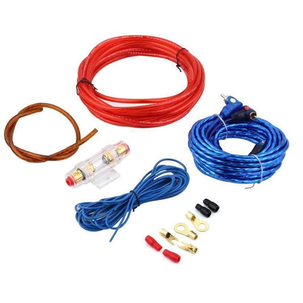 Car Amplifier Wiring Kit Audio Subwoofer AMP RCA Power Cable AGU FUSE 14 Gauge GA AWG Wire Install interconnector
