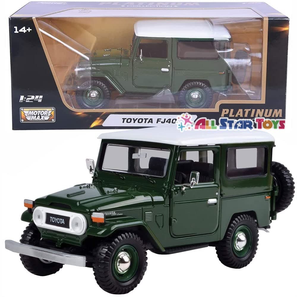 Motor Max 79323gr Toyota FJ40 Green 1-24 Diecast Model Car