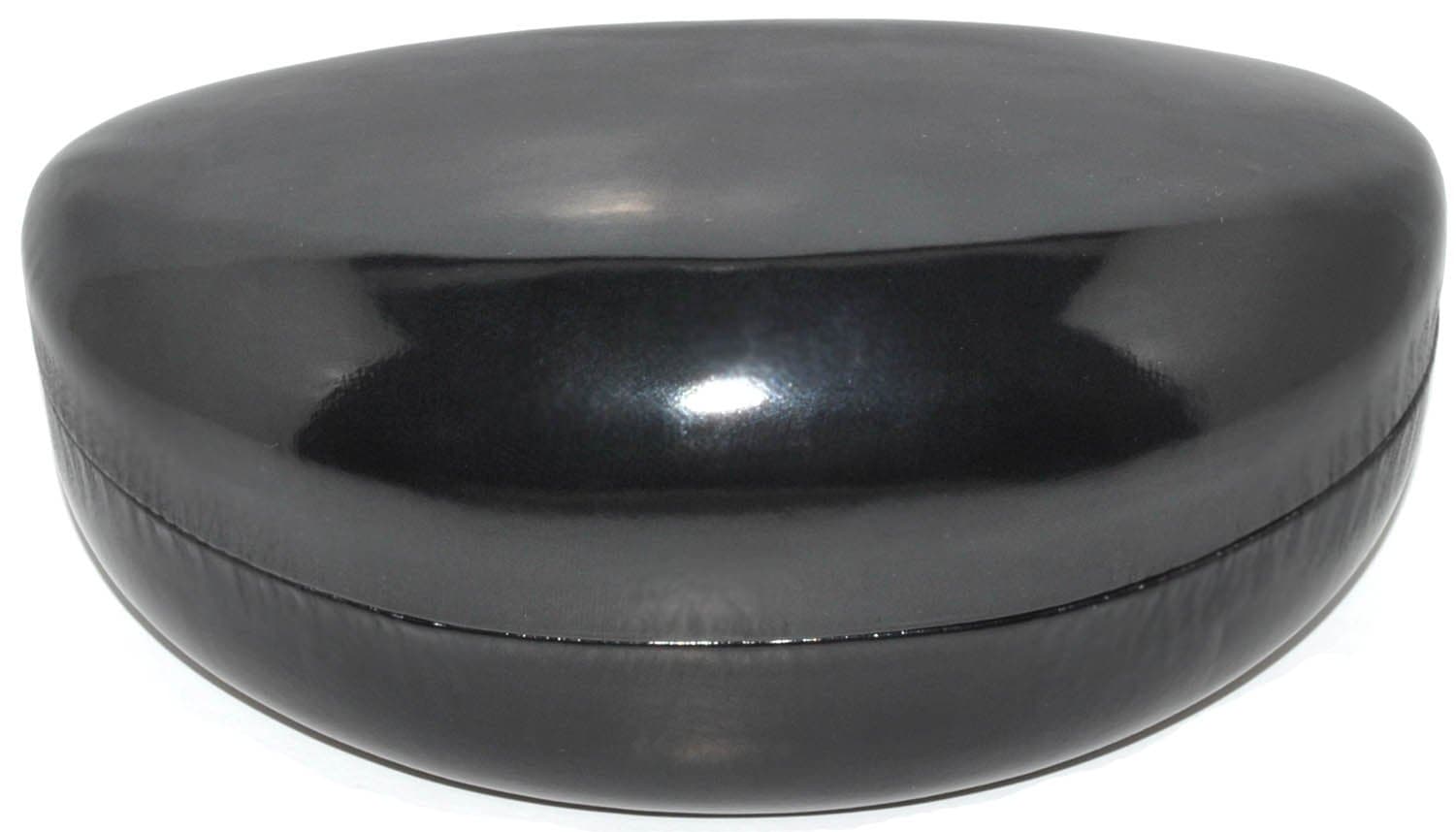 Hard Clamshell Case for Large and Oversized Eyeglasses Sunglasses - Many Colors (Black Shiny)