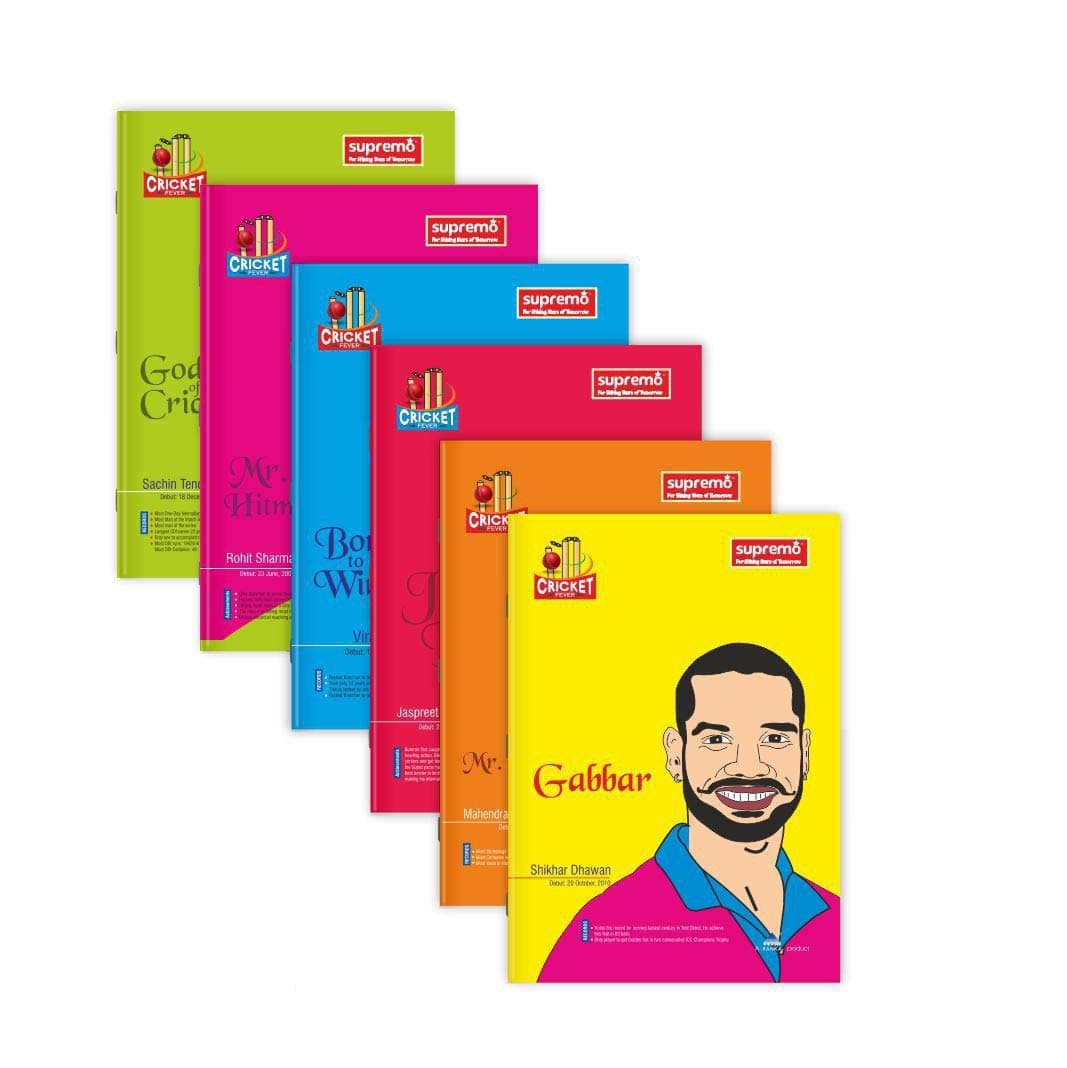 supremoSUPREMO-Ranka Product A4 Size Long Note Book (29.7 CMX21 CM), Soft Cover, 172 Pages, Single Line-Pack of 6