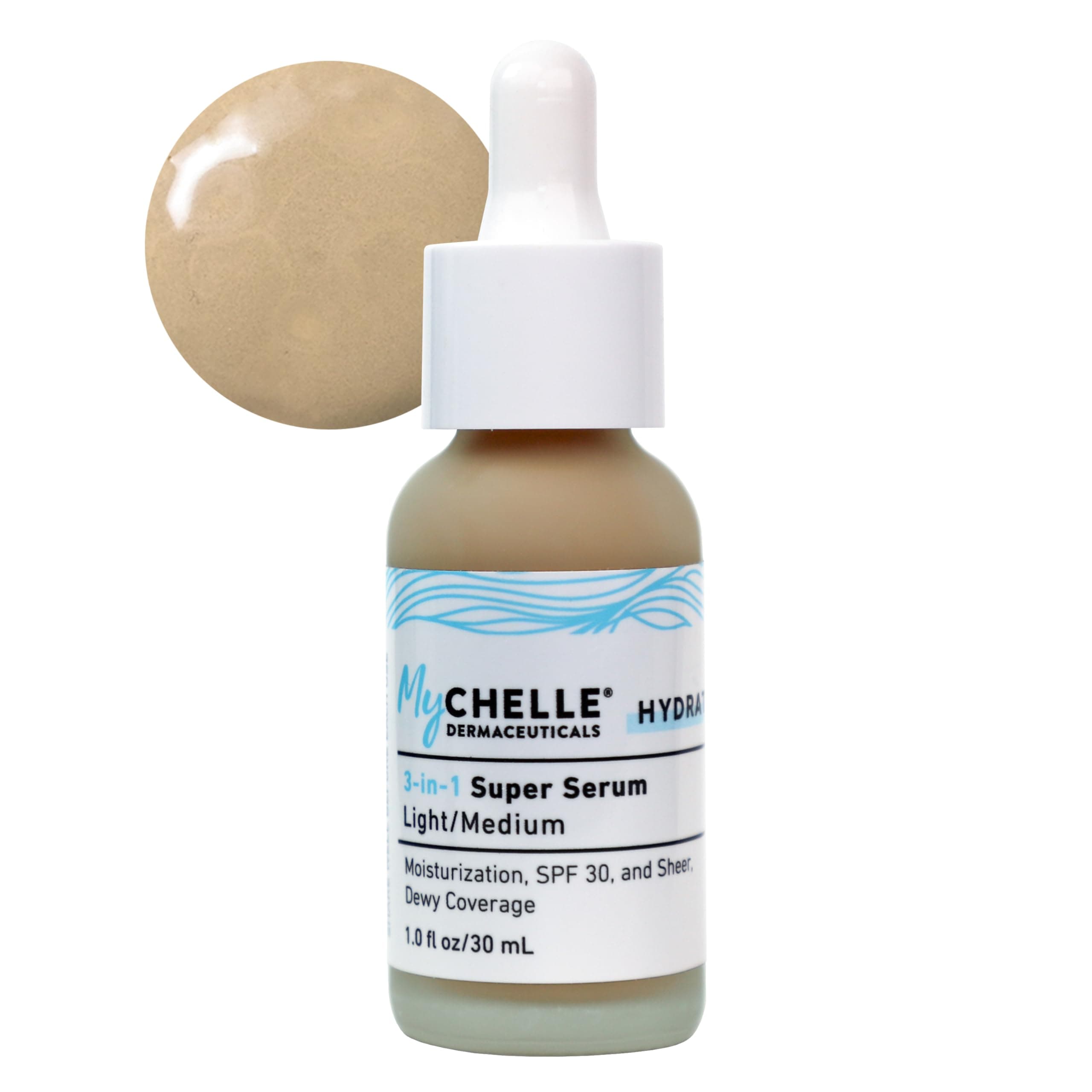 - MyCHELLE Light/Medium 3-in-1 Super Serum, 1 oz
