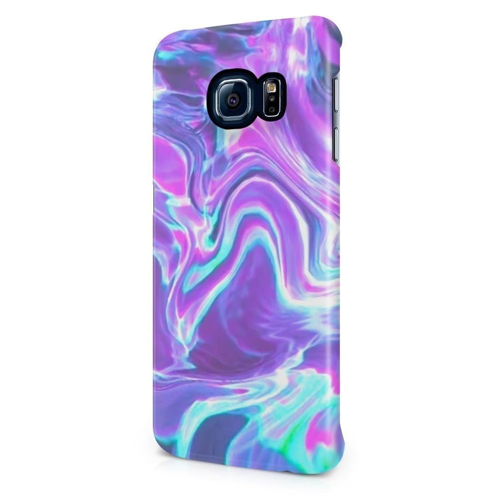 Samsung Galaxy S6 Edge case,Sailing Fashion Holographic Water Tie Dye Rainbow Colorful Pale Rad Indie Boho Tumblr Protective Antiskid Durable Hard Plastic Phone Case Cover for Samsung Galaxy S6 Edge