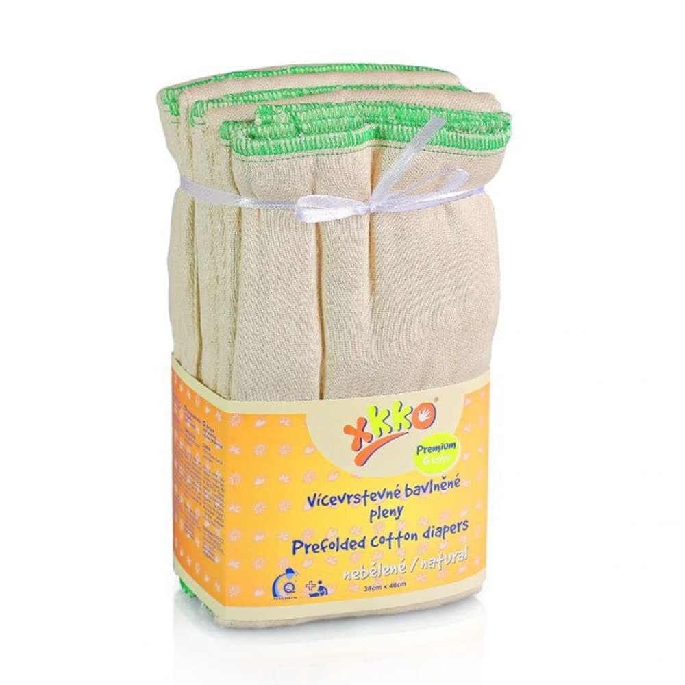 Xkko - Lot de 6 langes pour bébé lavables Premium (38 cm x 46 cm)