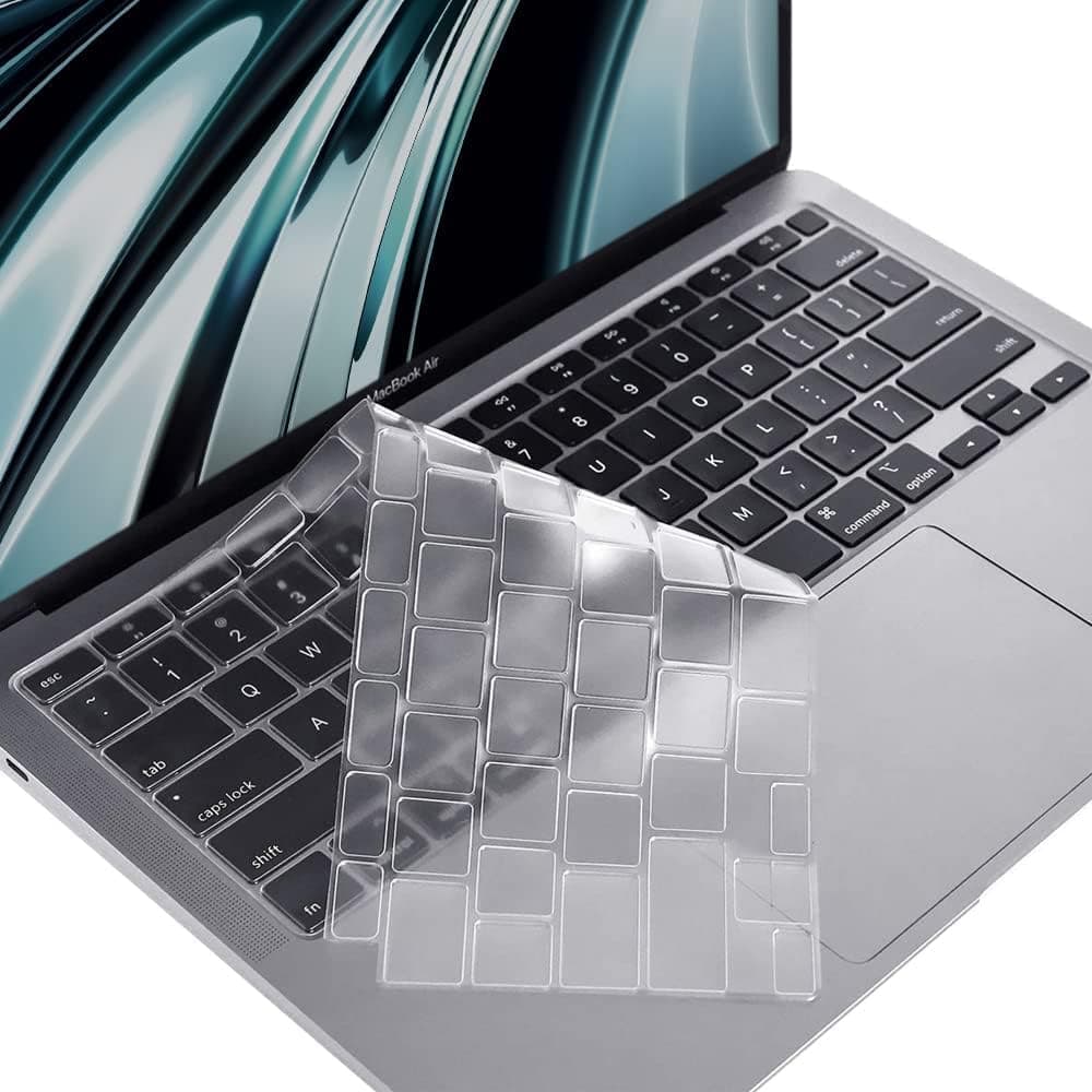 Oaky Keyboard for MacBook Air M1 13 inch 2020 Release Model A2179, A2337 Touch ID & Retina Display Ultra Thin Keyboard Cover Waterproof Dust-Proof Keyboard Protector Protective Skin - TPU Clear