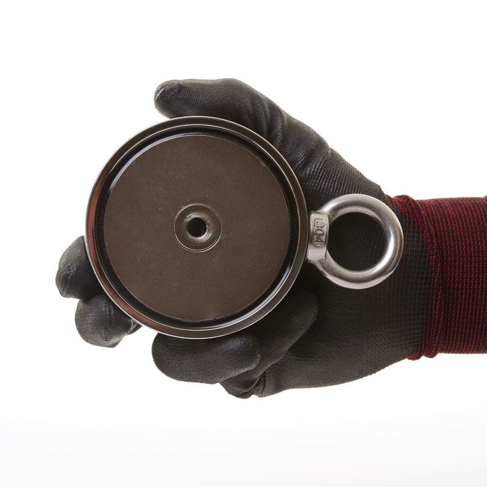 Double Fish Magnet (400kg+400kg) (881lbs + 881lbs) - Best Neodymium - New Model Fishing Magnet