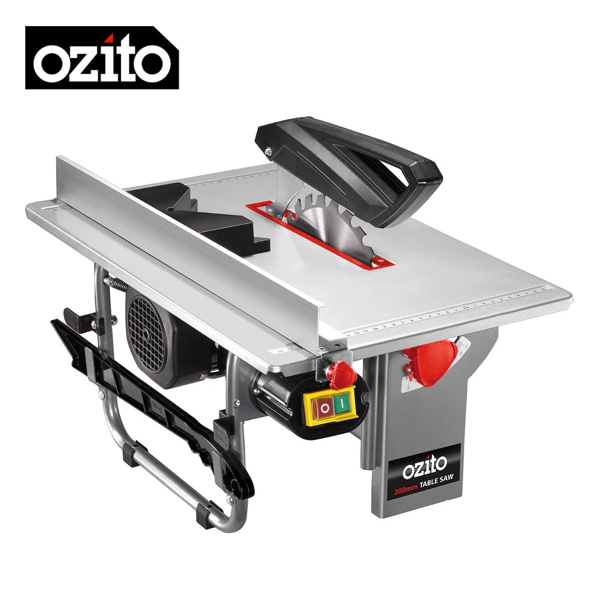 OZITO Portable Table Saw Freestanding Bench Saw 200mm (8") with Extractor