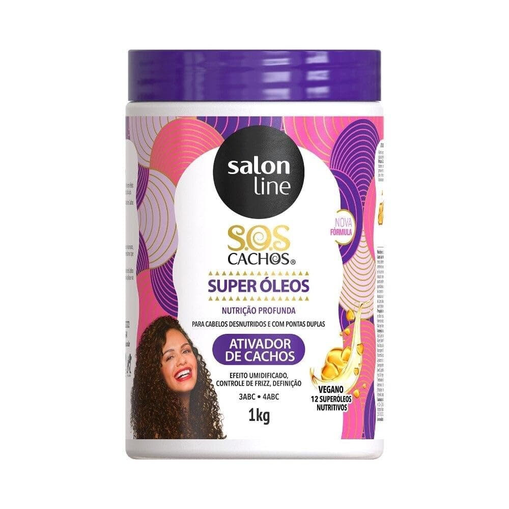Linha Tratamento (SOS Cachos) Salon Line - Ativador De Cachos Nutritivo 1000 Gr - (Salon Line Treatment (SOS Curls) Collection - Nourishing Curl Activator Net 35.27 Oz)