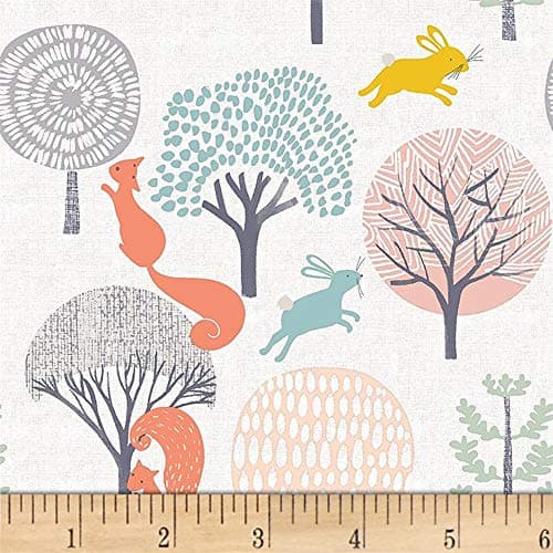 STOF France Noisette Stretch Jersey Knit Orange/Jaune, Fabric by the Yard